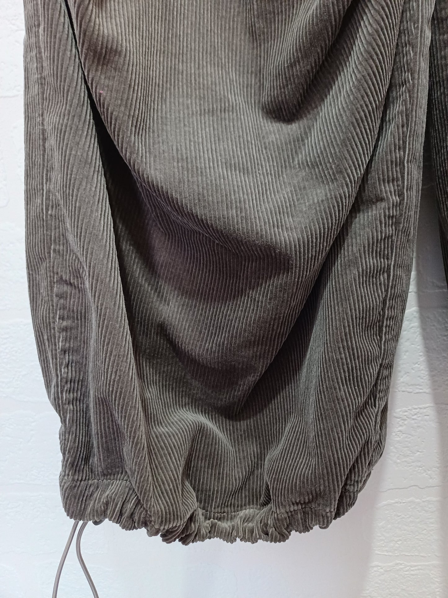 Moussy Charcoal Grey Cord Cargo Trousers Size 1 26W 28L - Good Condition