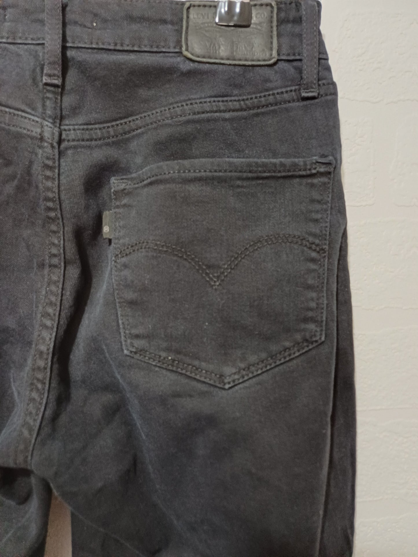Levi's Black 721 High Rise Skinny Jeans W26 26" Waist - Good Condition