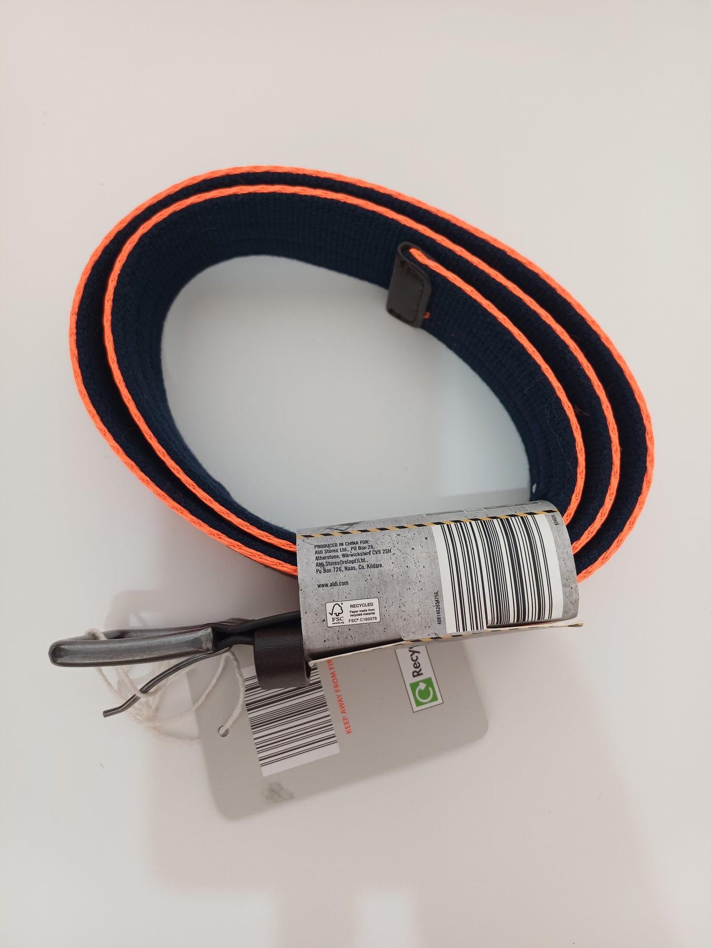 Workwear Hi-Vis Orange Reflective Safety Belt Medium 36" Waist - BNWT