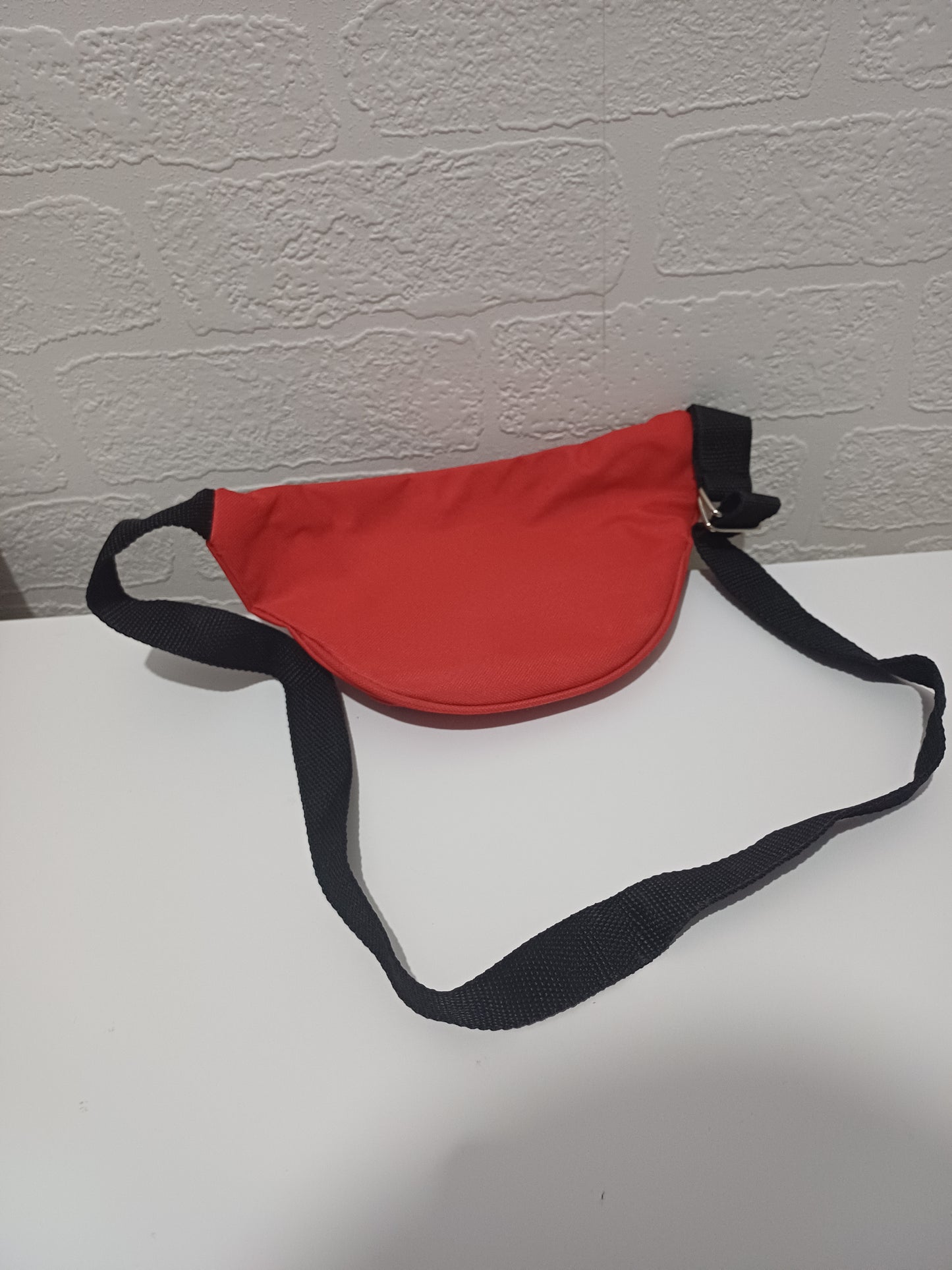 Red and Black Vintage Style Bum Bag / Waist Bag - Good Condition