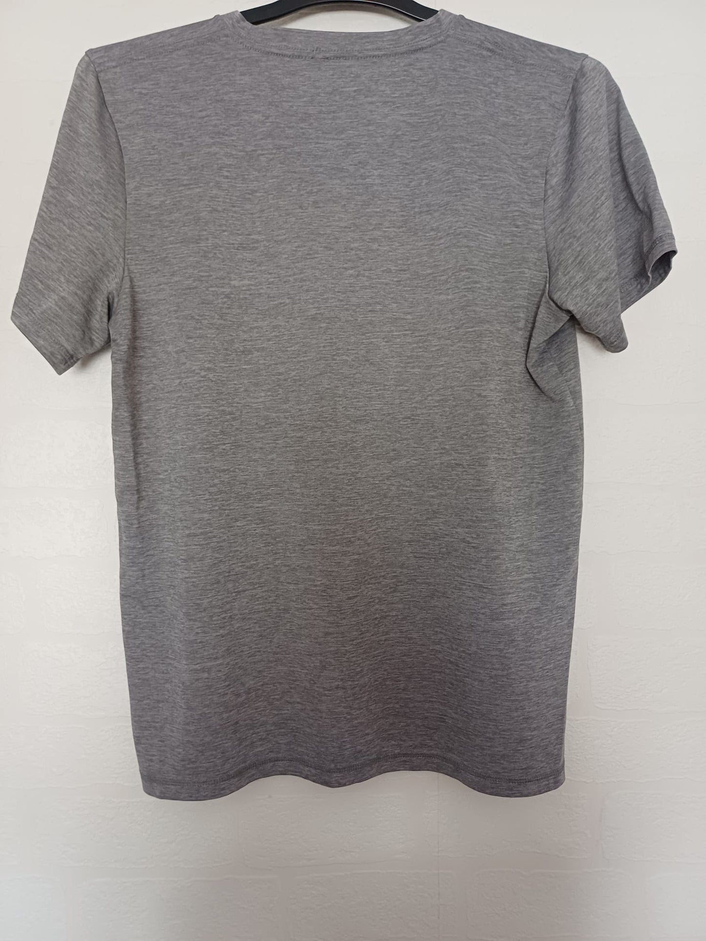 Women's T-Shirt Adidas Grey Logo Sports Gym Tee Label XL Approx. 20" PTP - Very Good Condition