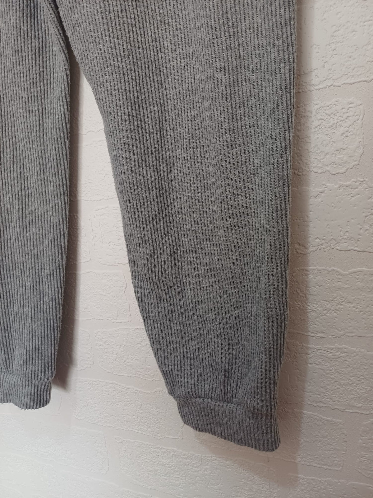 Women's Joggers Primark Grey Ribbed Cuffed Size 12-14 Very Good Condition
