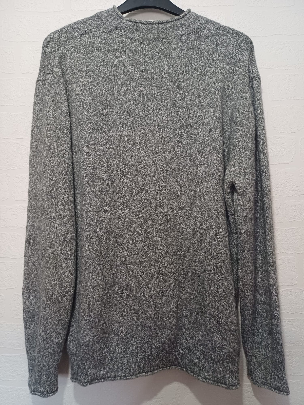 Men's Jumper Next Premium Grey Marled Mohair Blend Crew Neck Size XL Great Condition