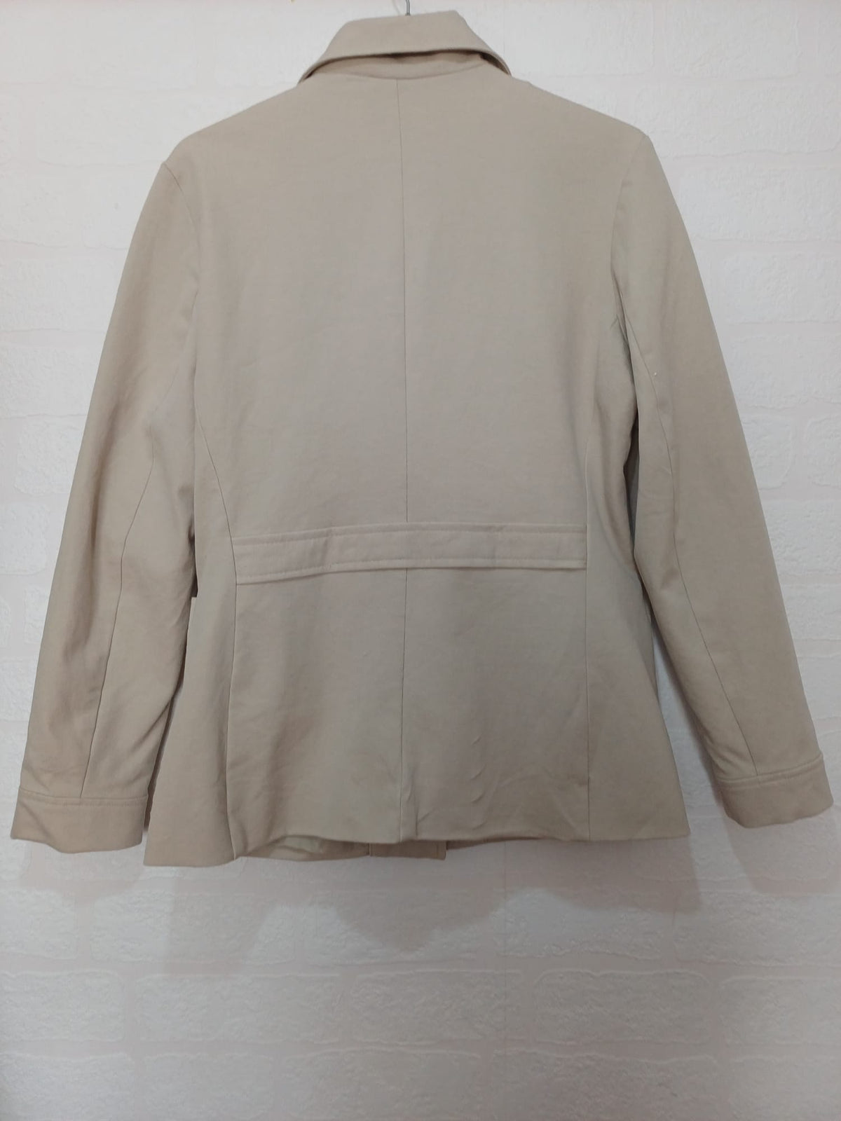 Women's Jacket Gap Beige Stretch Button Front Utility Size US 2 / UK 6 Very Good Condition