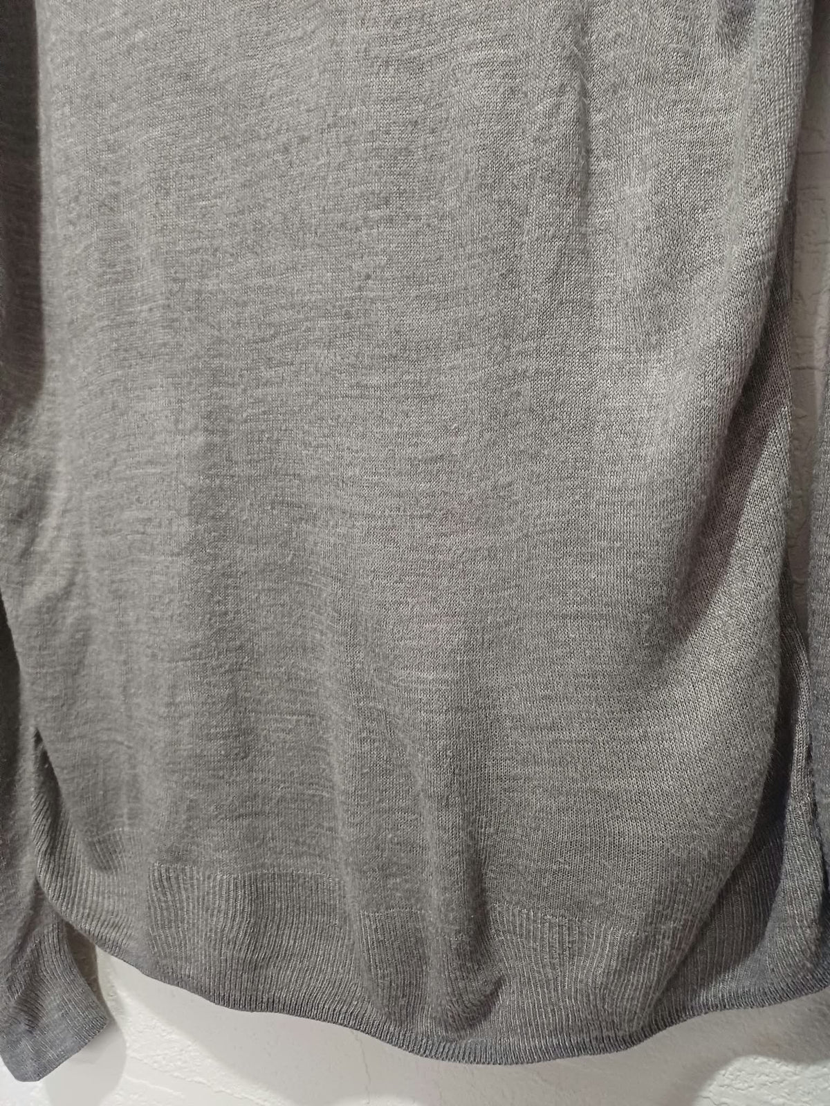 Women's Jumper Primark Grey Marl Crew Neck Fine Knit Size XL Very Good Condition