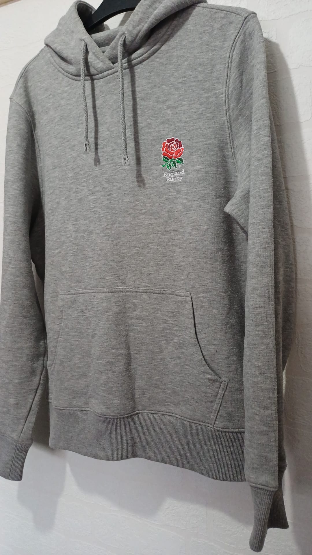 England Rugby Grey Hoodie Small 21" PTP - Good Condition