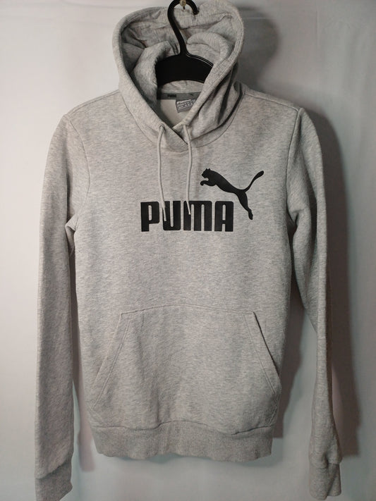 Puma Grey Hoodie UK 8 18" PTP - Very Good Condition