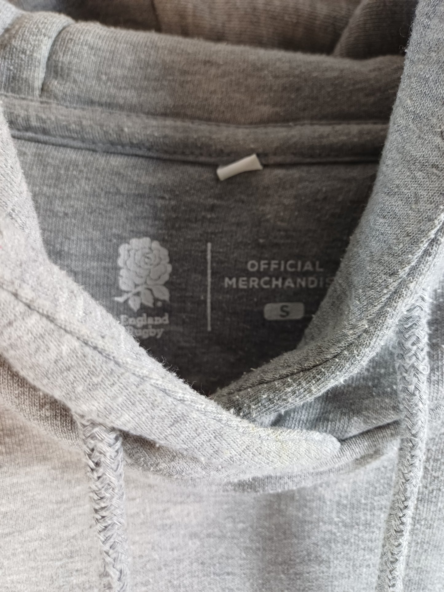 England Rugby Grey Hoodie Small 21" PTP - Good Condition