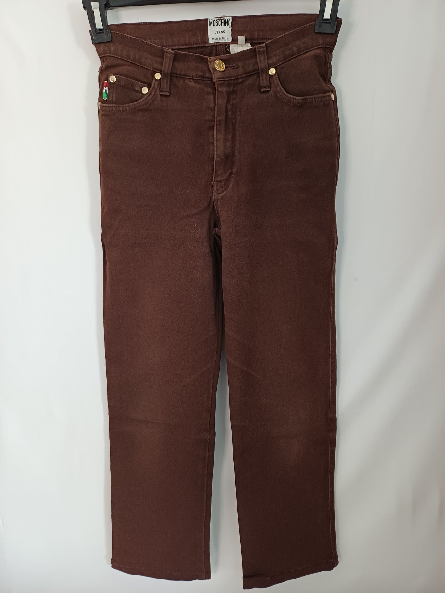 Moschino Women's Brown Jeans - W22 (Stretches to 28) L25 - Tag 28 - Good Condition