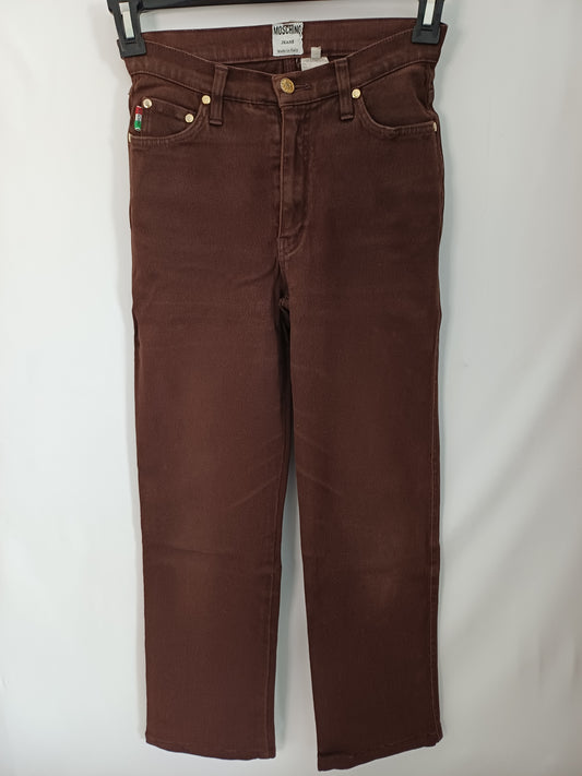Moschino Women's Brown Jeans - W22 (Stretches to 28) L25 - Tag 28 - Good Condition