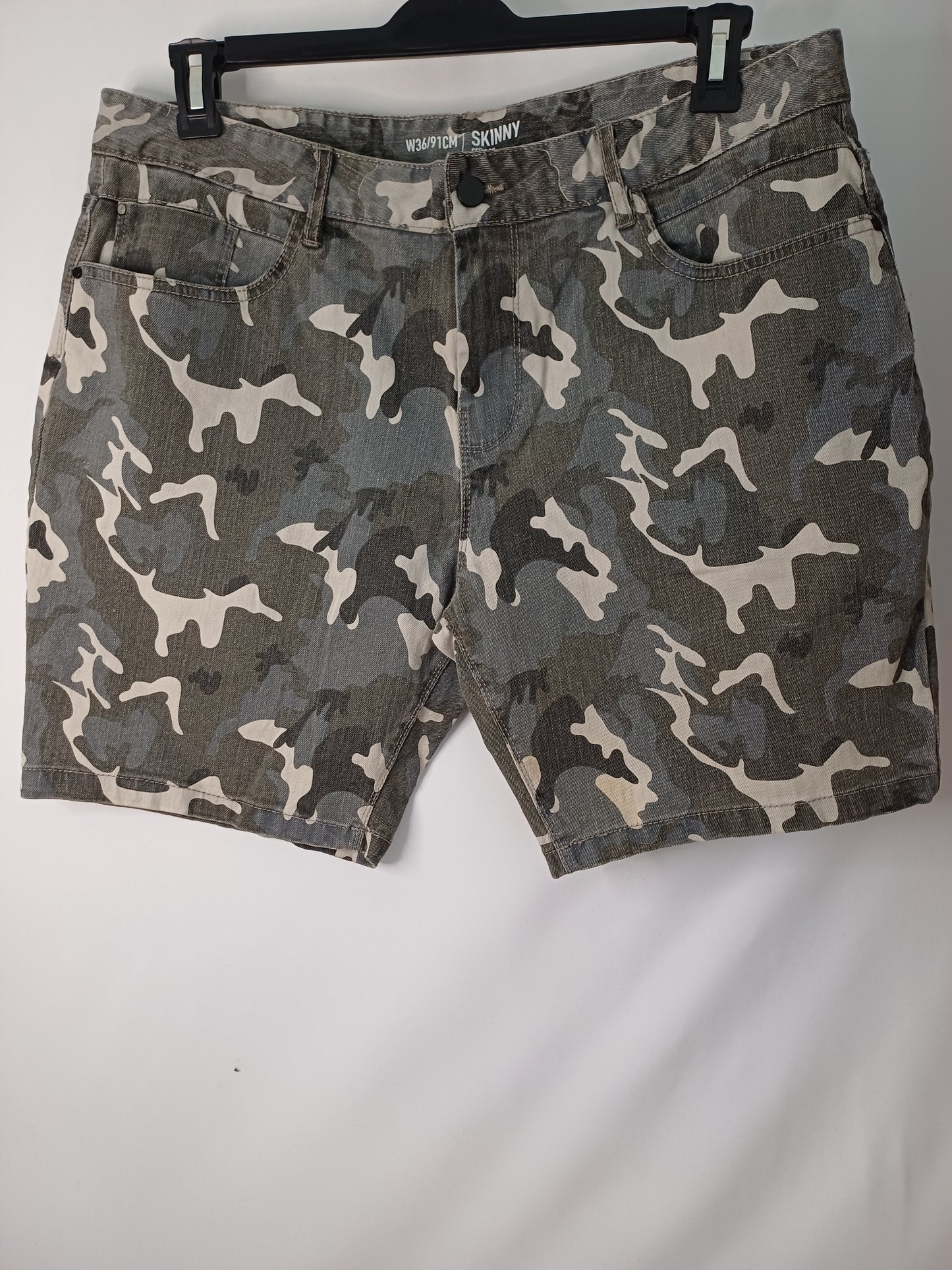 Pep & Co Camo Shorts W36 Long 18" PTP - Very Good Condition
