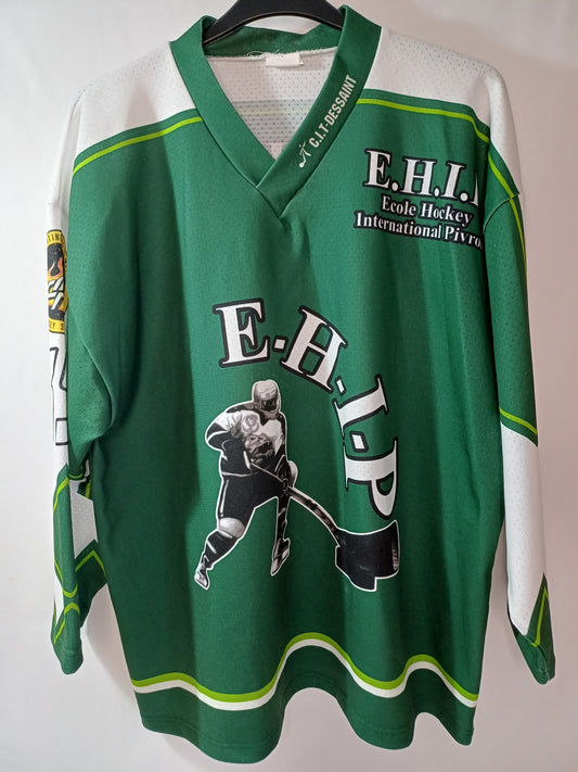 Men's Green & White Hockey Jersey