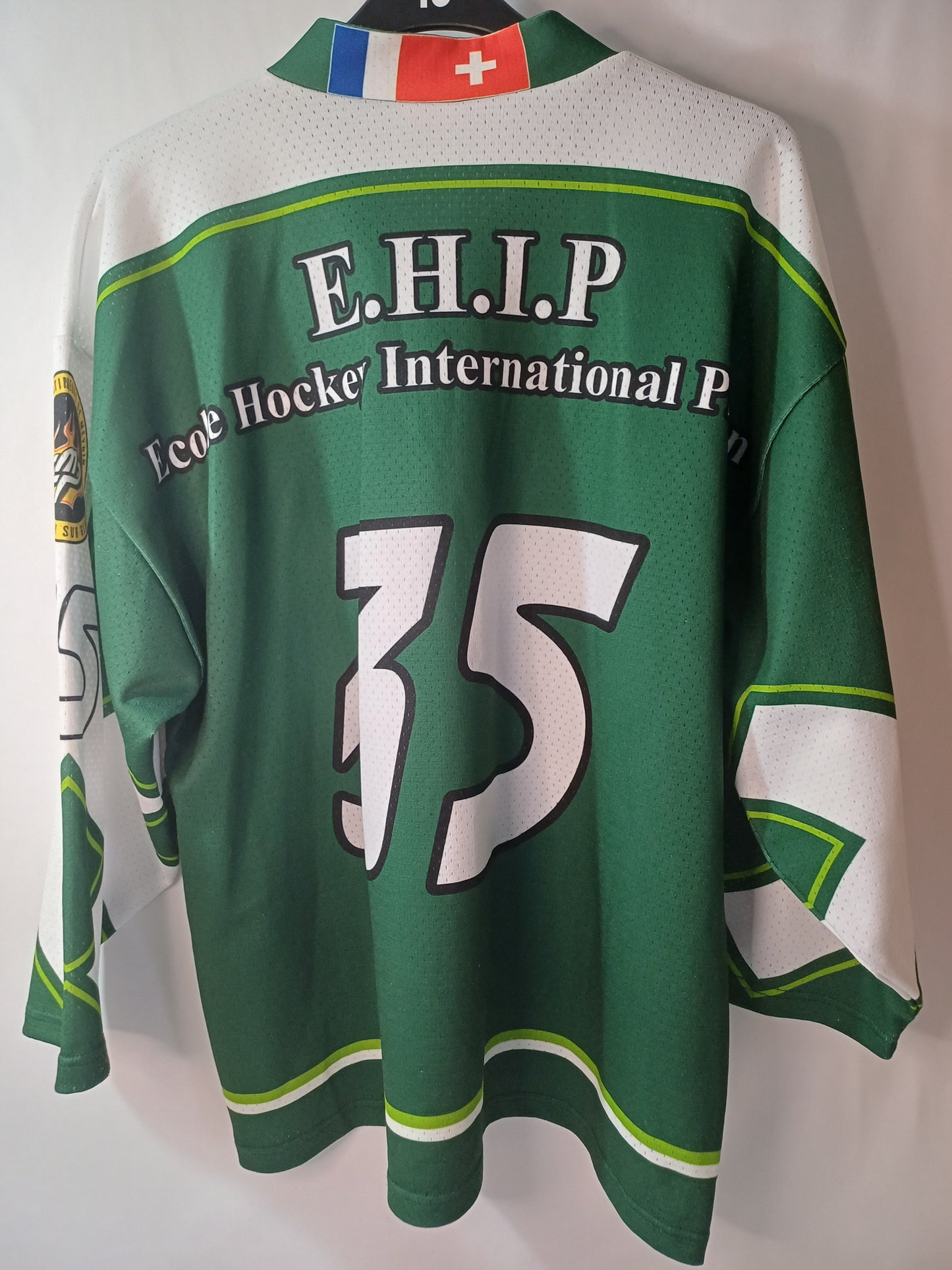 Men's Green & White Hockey Jersey