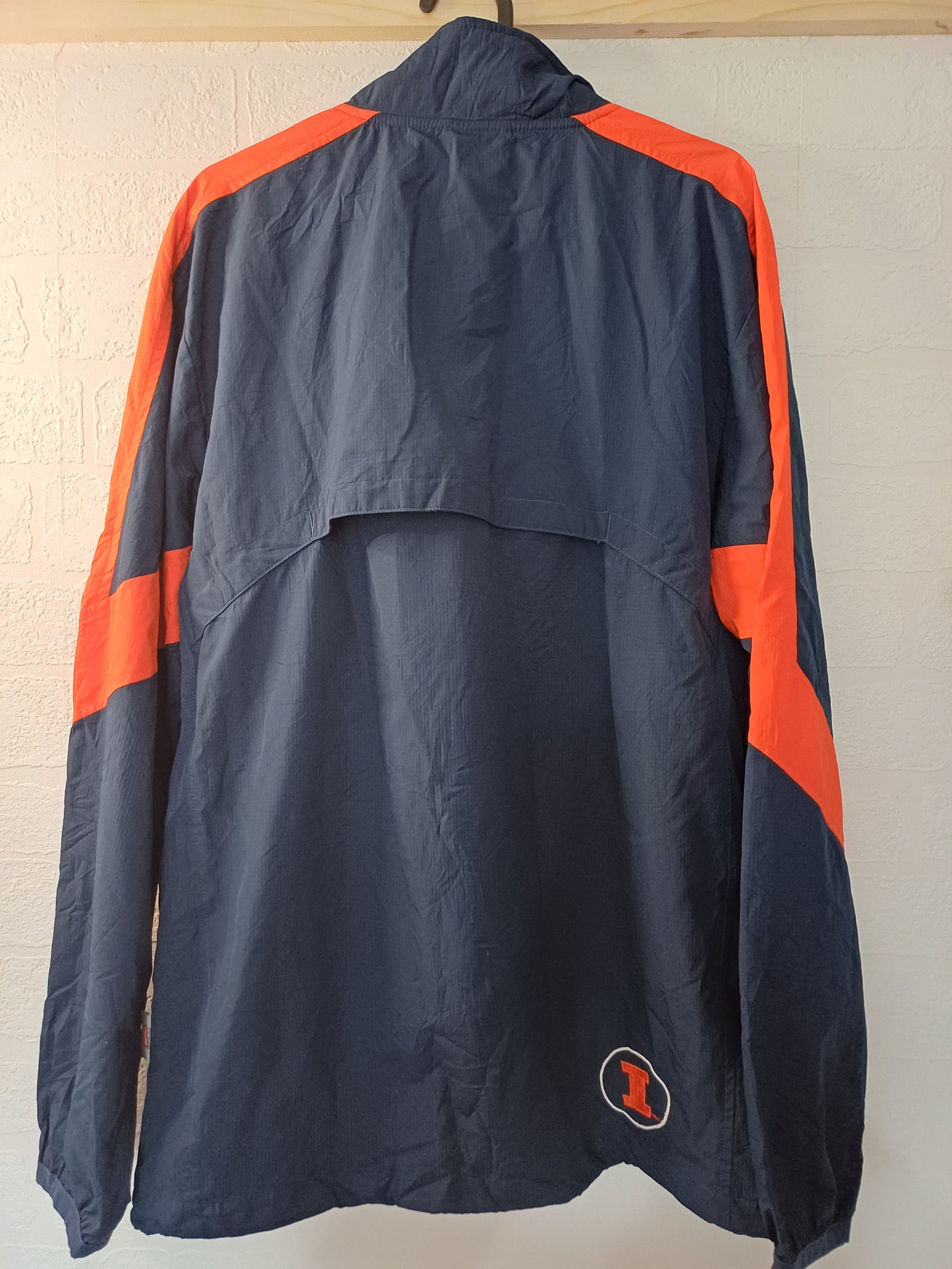 Nike Illinois Storm-Fit Windbreaker Jacket - Navy/Orange - Size XS