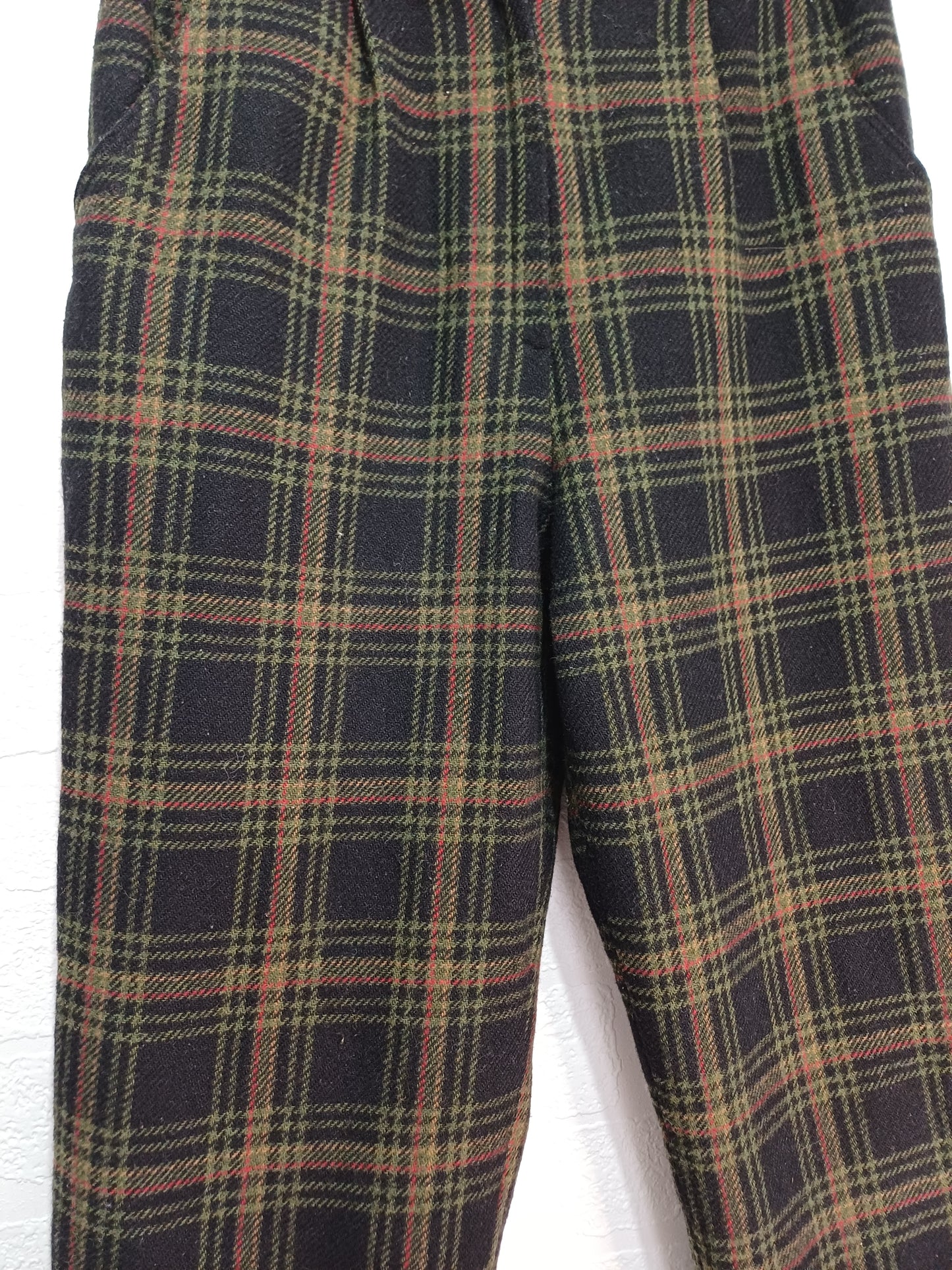 Women's Vintage Tartan Check Trousers – Fleece Feel
