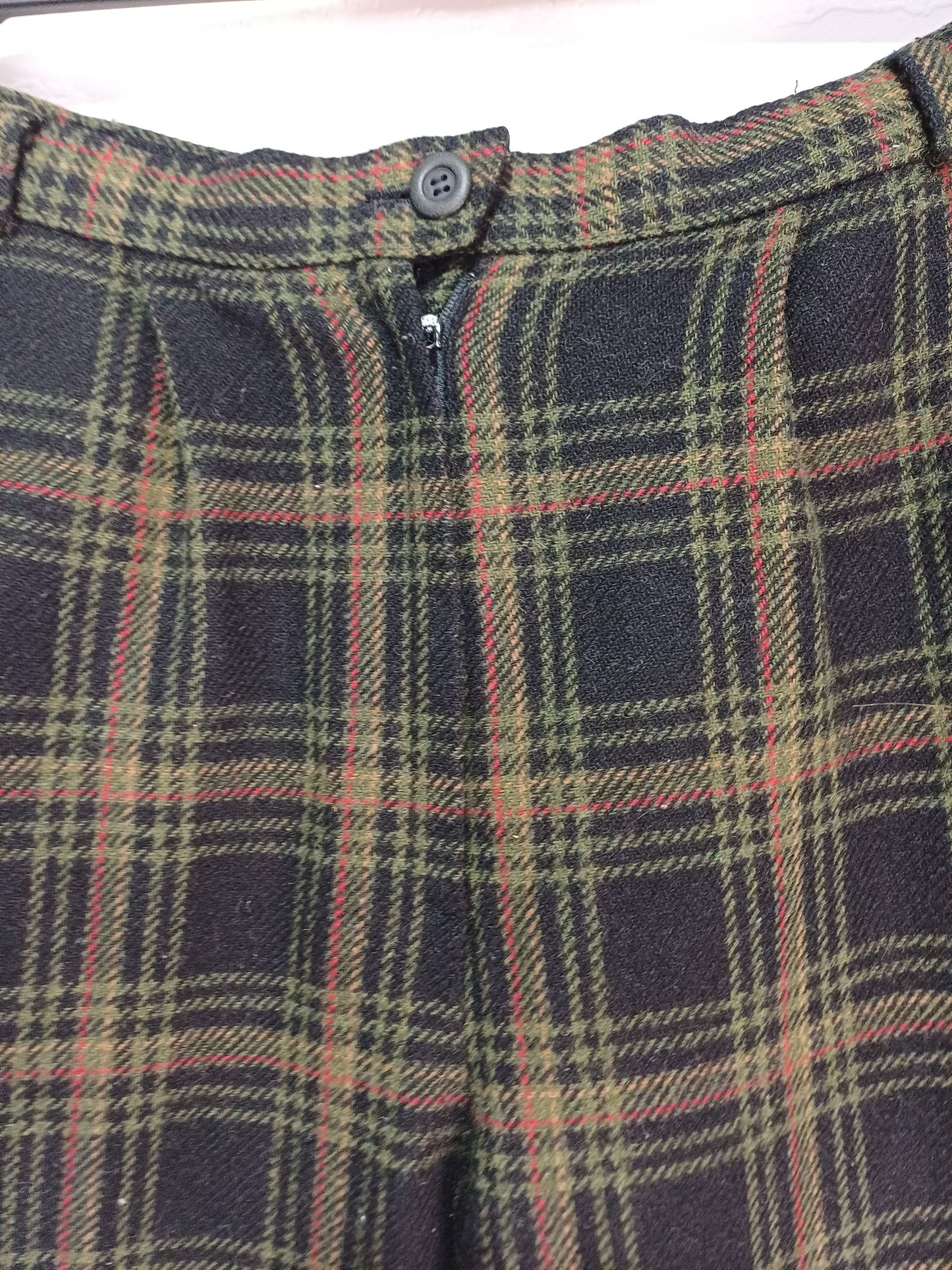 Women's Vintage Tartan Check Trousers – Fleece Feel
