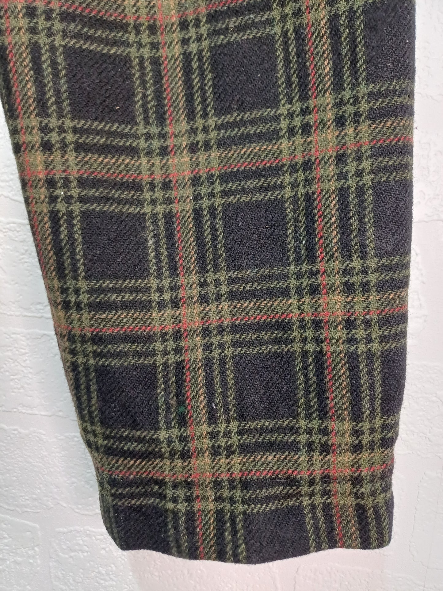 Women's Vintage Tartan Check Trousers – Fleece Feel