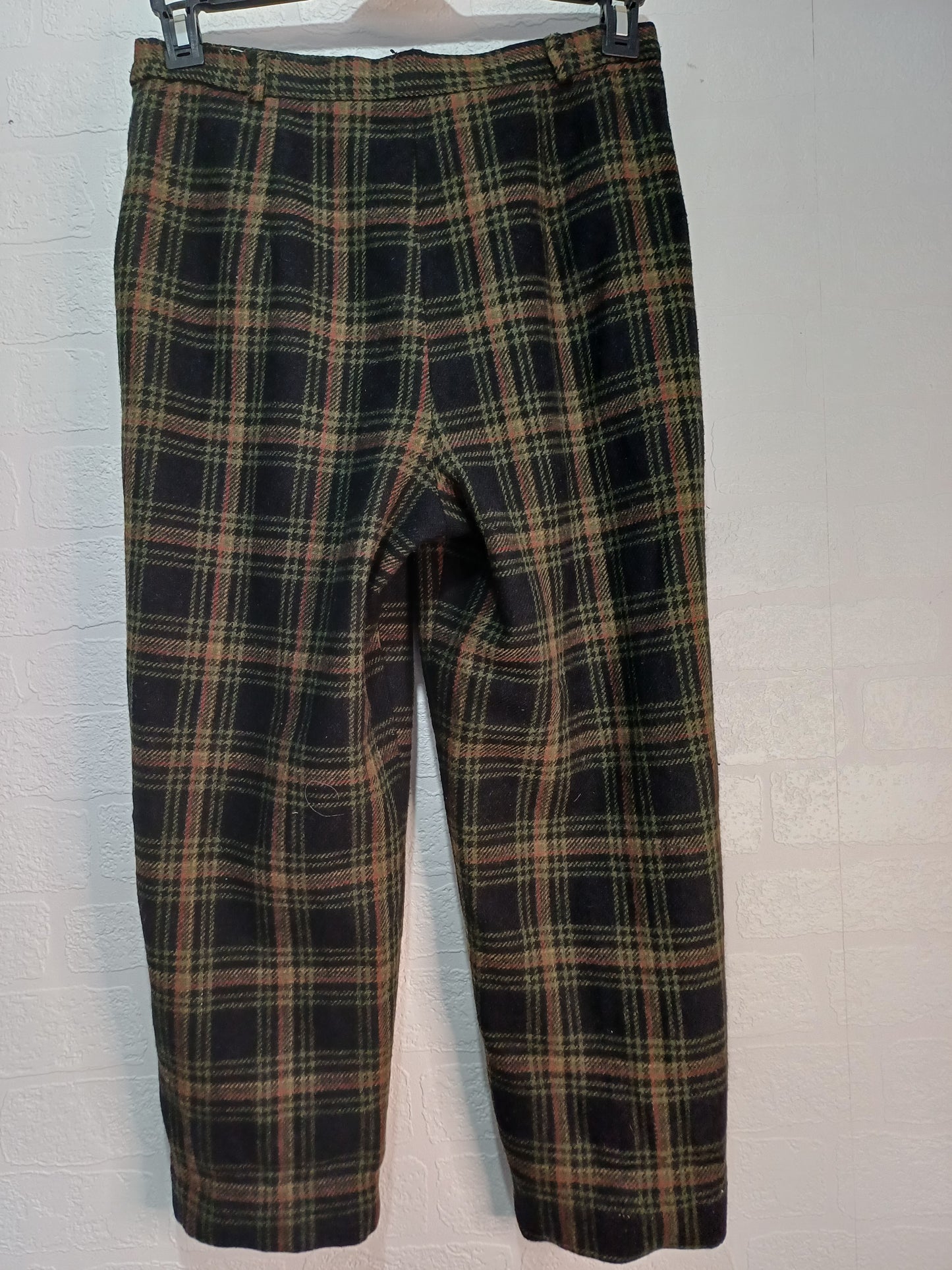 Women's Vintage Tartan Check Trousers – Fleece Feel