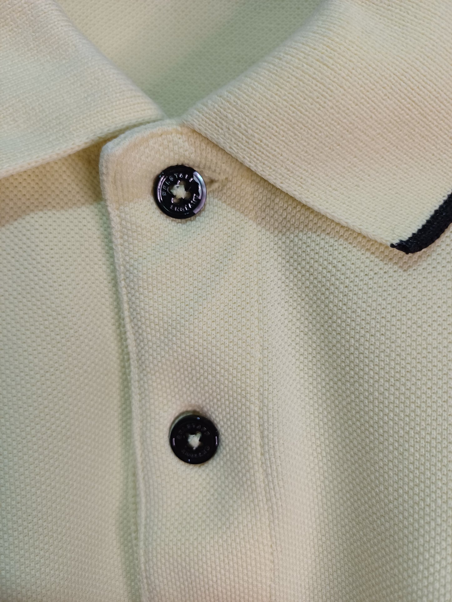 Belstaff Yellow Polo Shirt Medium 20" PTP - Imperfect Condition