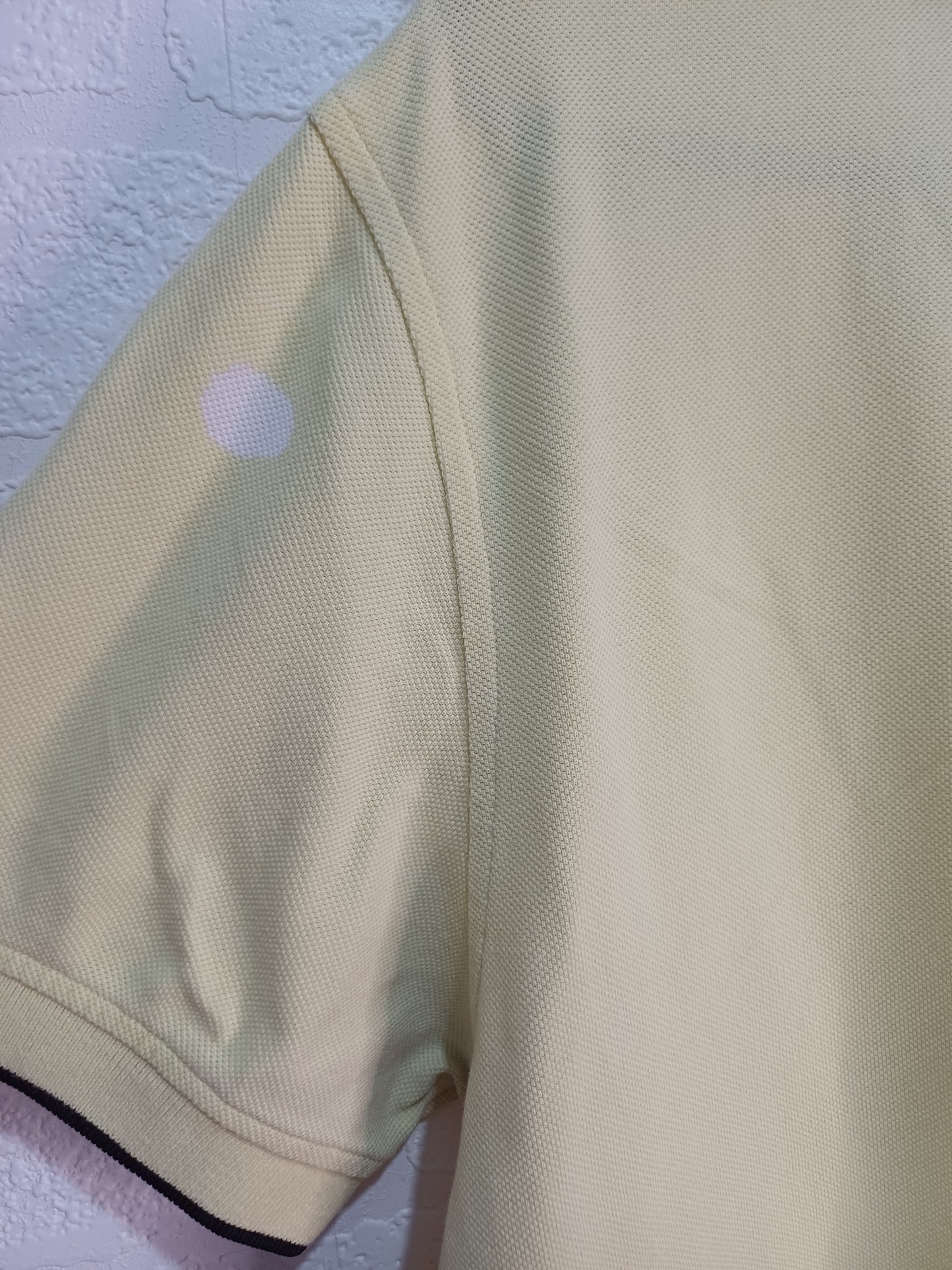 Belstaff Yellow Polo Shirt Medium 20" PTP - Imperfect Condition