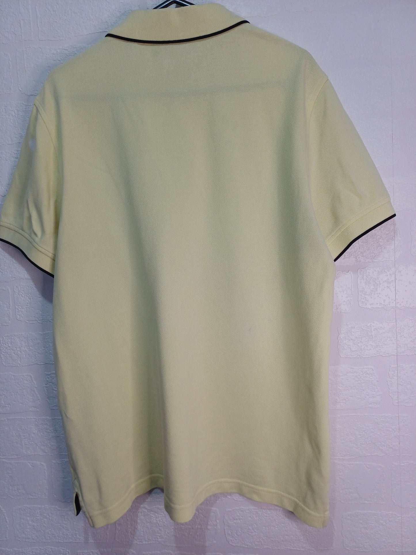 Belstaff Yellow Polo Shirt Medium 20" PTP - Imperfect Condition