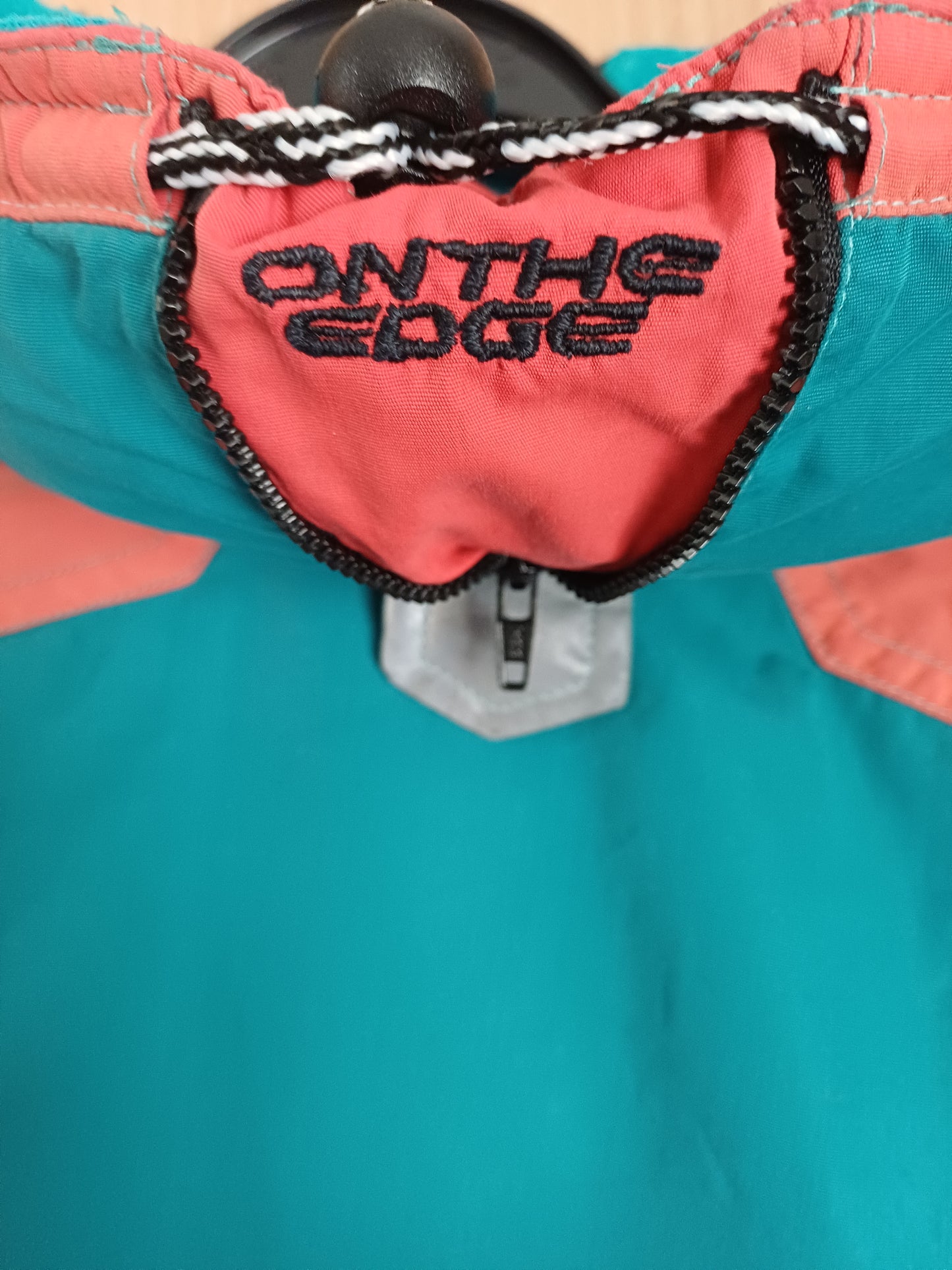 Men's Vintage 90s Ski Jacket – Green & Orange | XL