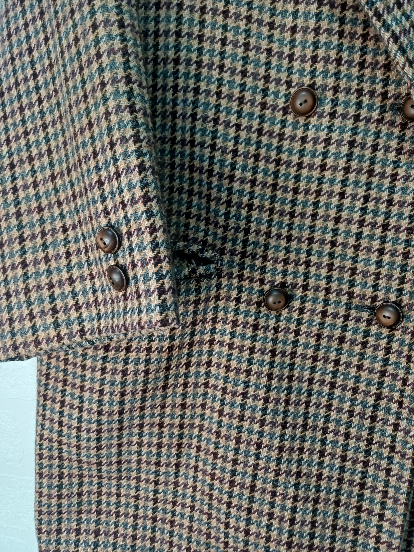 Men's Vintage Tweed Blazer – Brown Houndstooth | Approx M/L