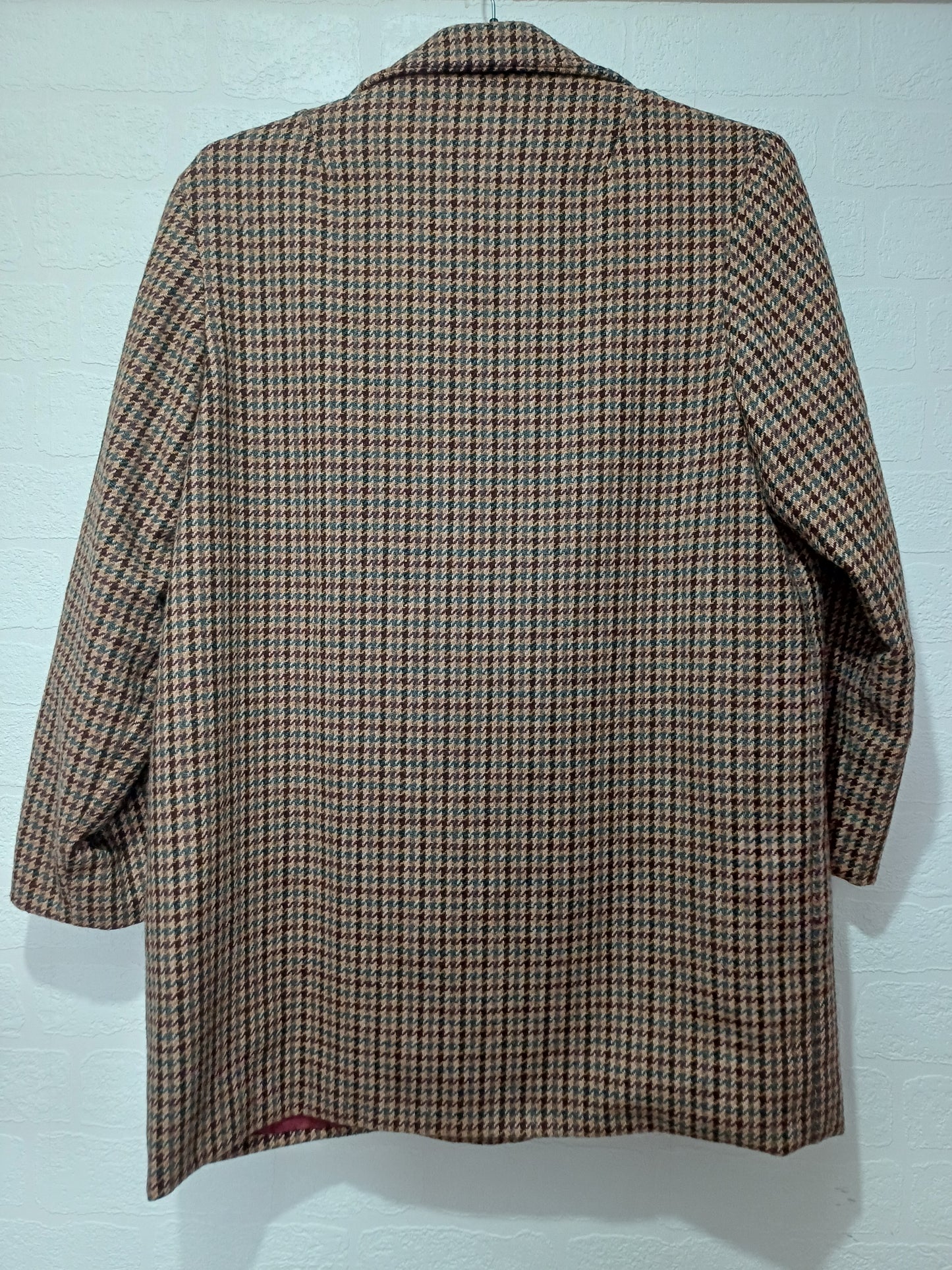 Men's Vintage Tweed Blazer – Brown Houndstooth | Approx M/L
