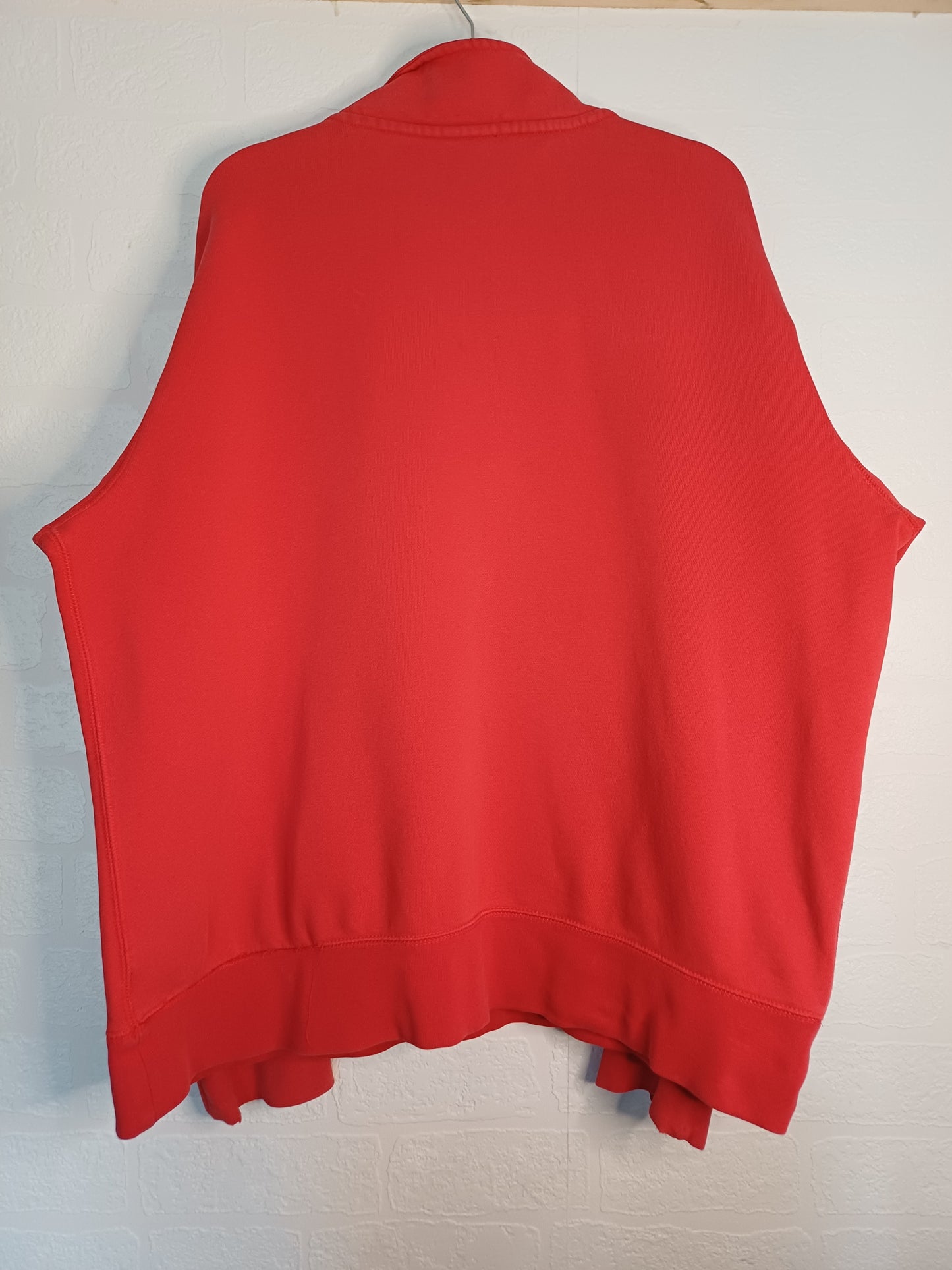 Nike Red 1/4 Zip Sweatshirt Large 24" PTP - Good Condition