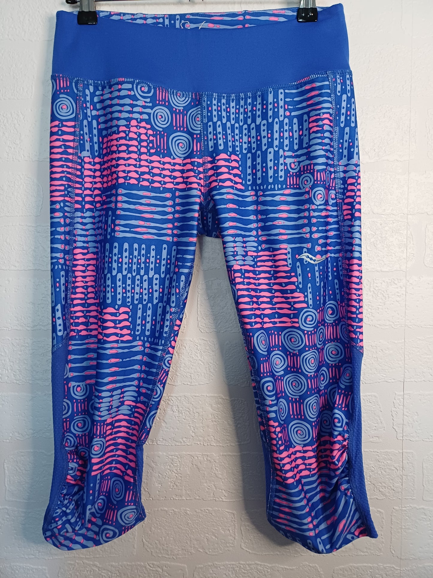 Saucony Blue and Pink Gym Shorts Medium - Like New Condition