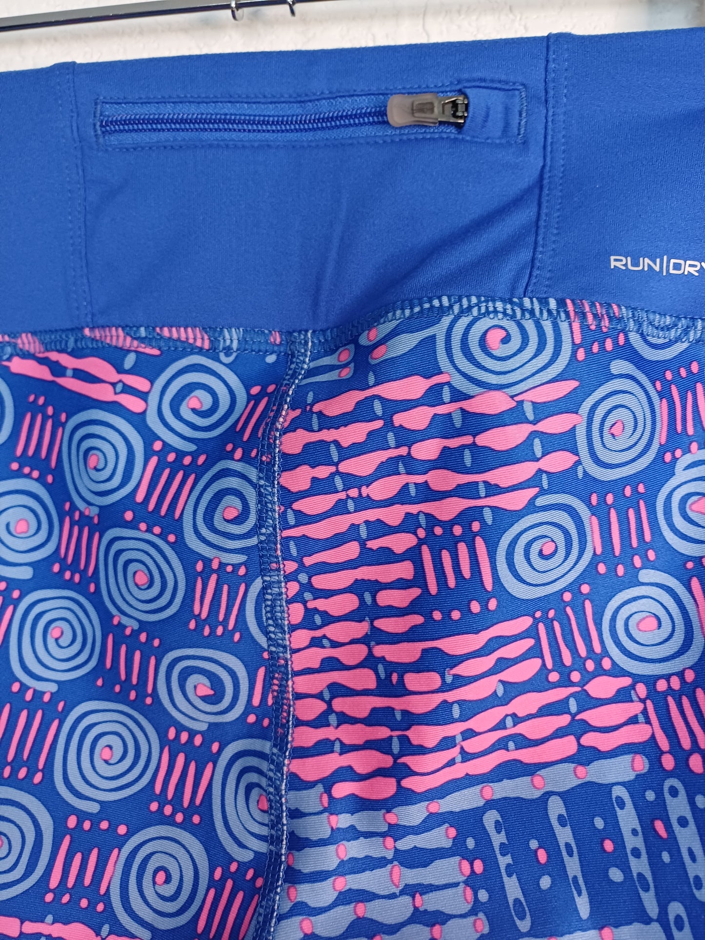 Saucony Blue and Pink Gym Shorts Medium - Like New Condition