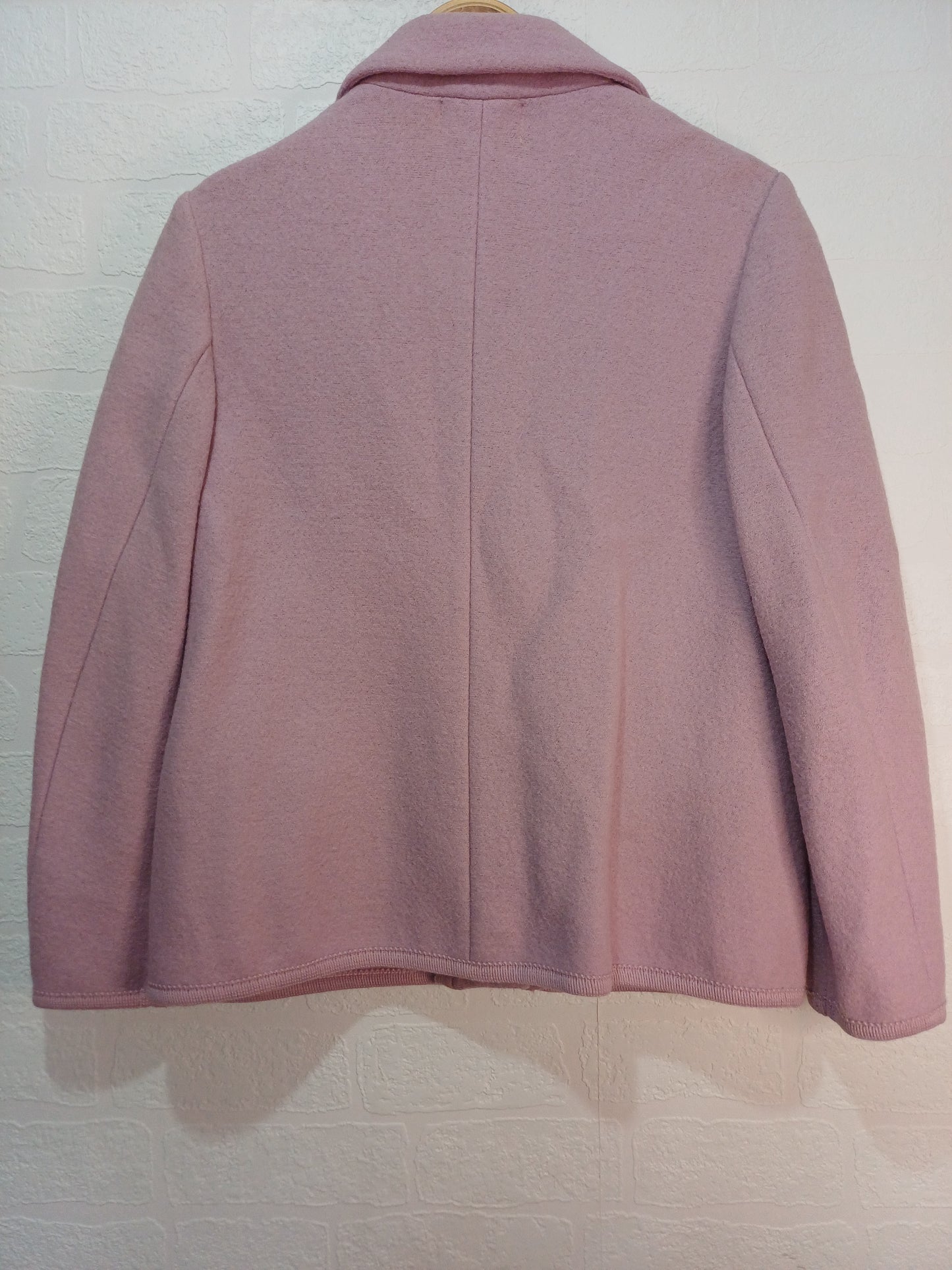 Gottstein Soft Pink Pure New Wool Jacket Size 12 20" PTP - Very Good Condition