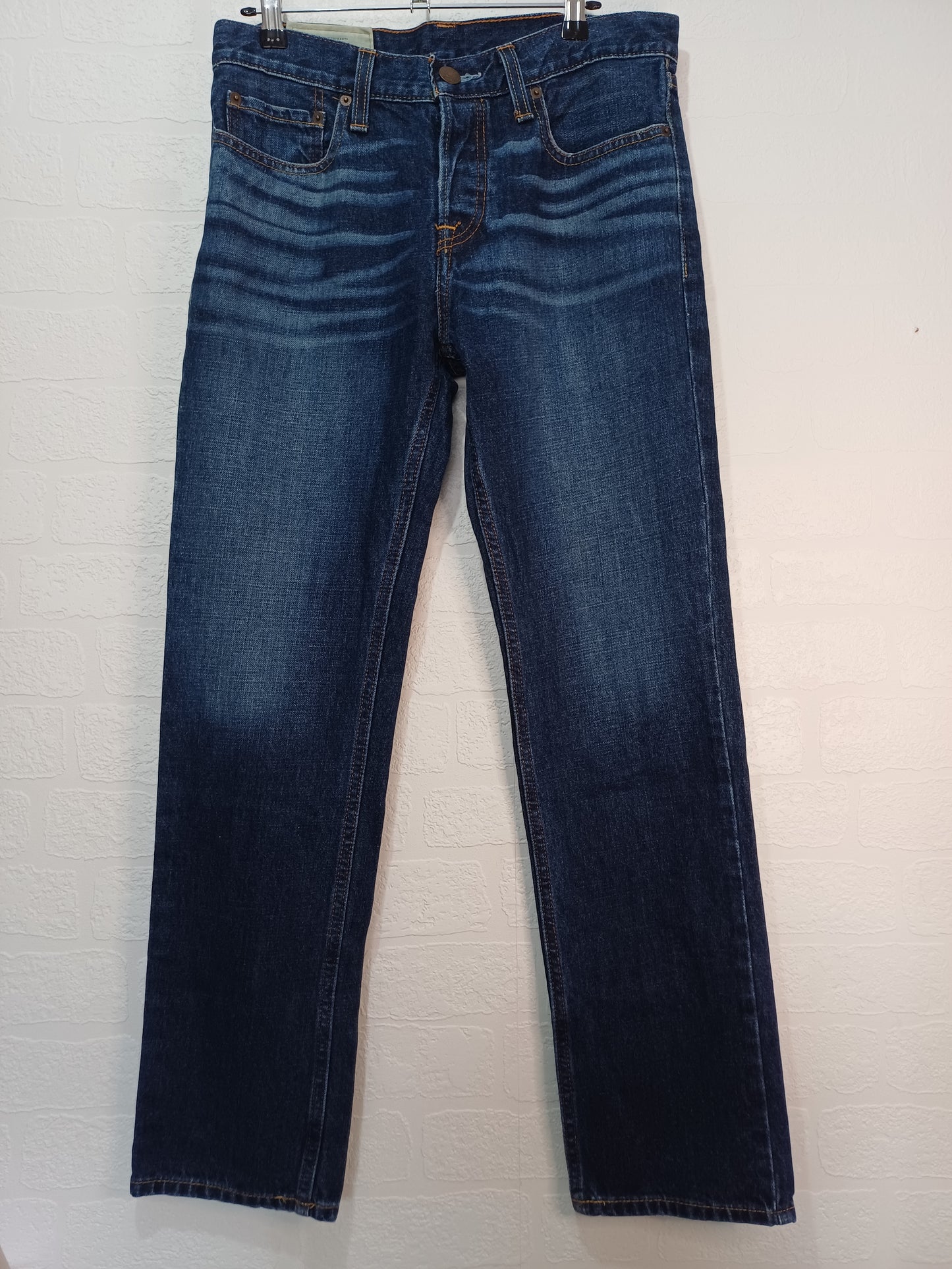 Hollister Blue Straight Fit Jeans 30W 30L - Very Good Condition