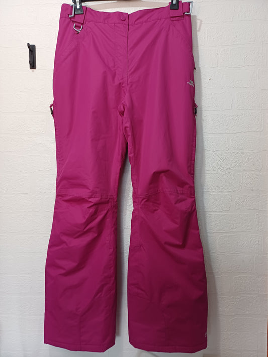 Trespass Pink Ski Trousers Large 36W 31L - Very Good Condition