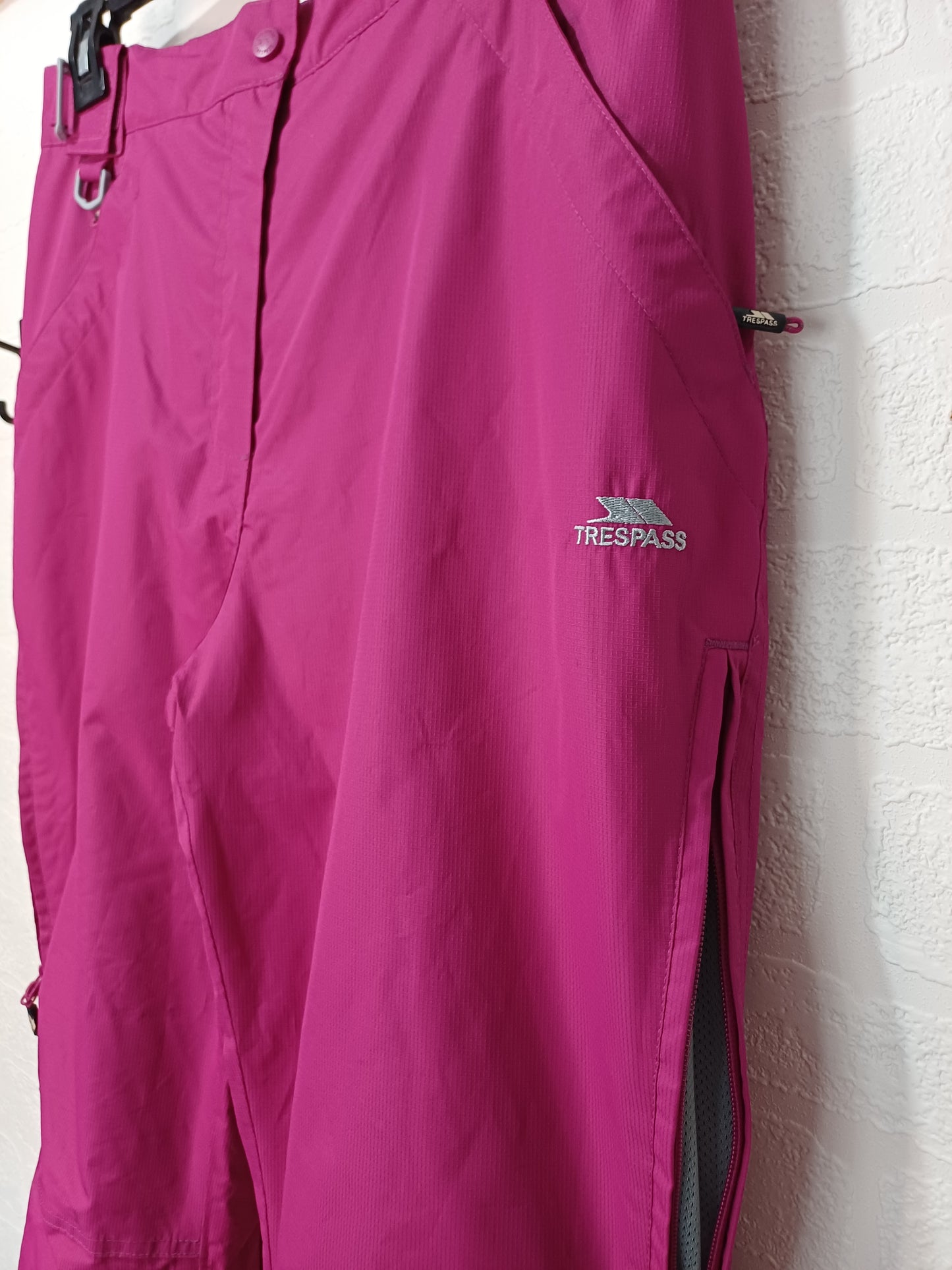 Trespass Pink Ski Trousers Large 36W 31L - Very Good Condition