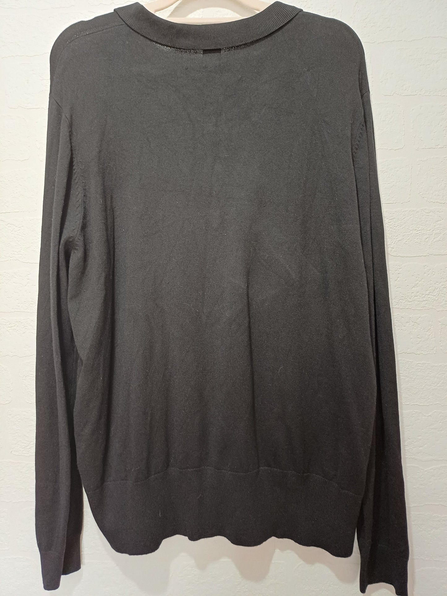 La Redoute Collections Black Collared Sweater Extra Large 23" PTP - Very Good Condition