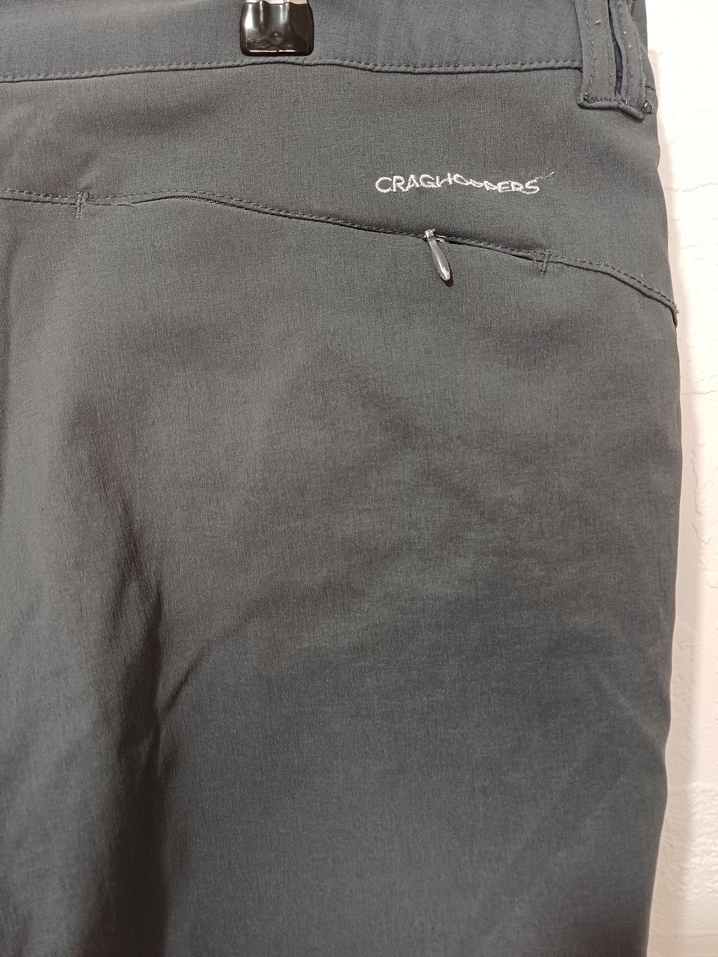 Women's Charcoal Grey Cargo Bottoms Size 18 40W 27L - Very Good Condition