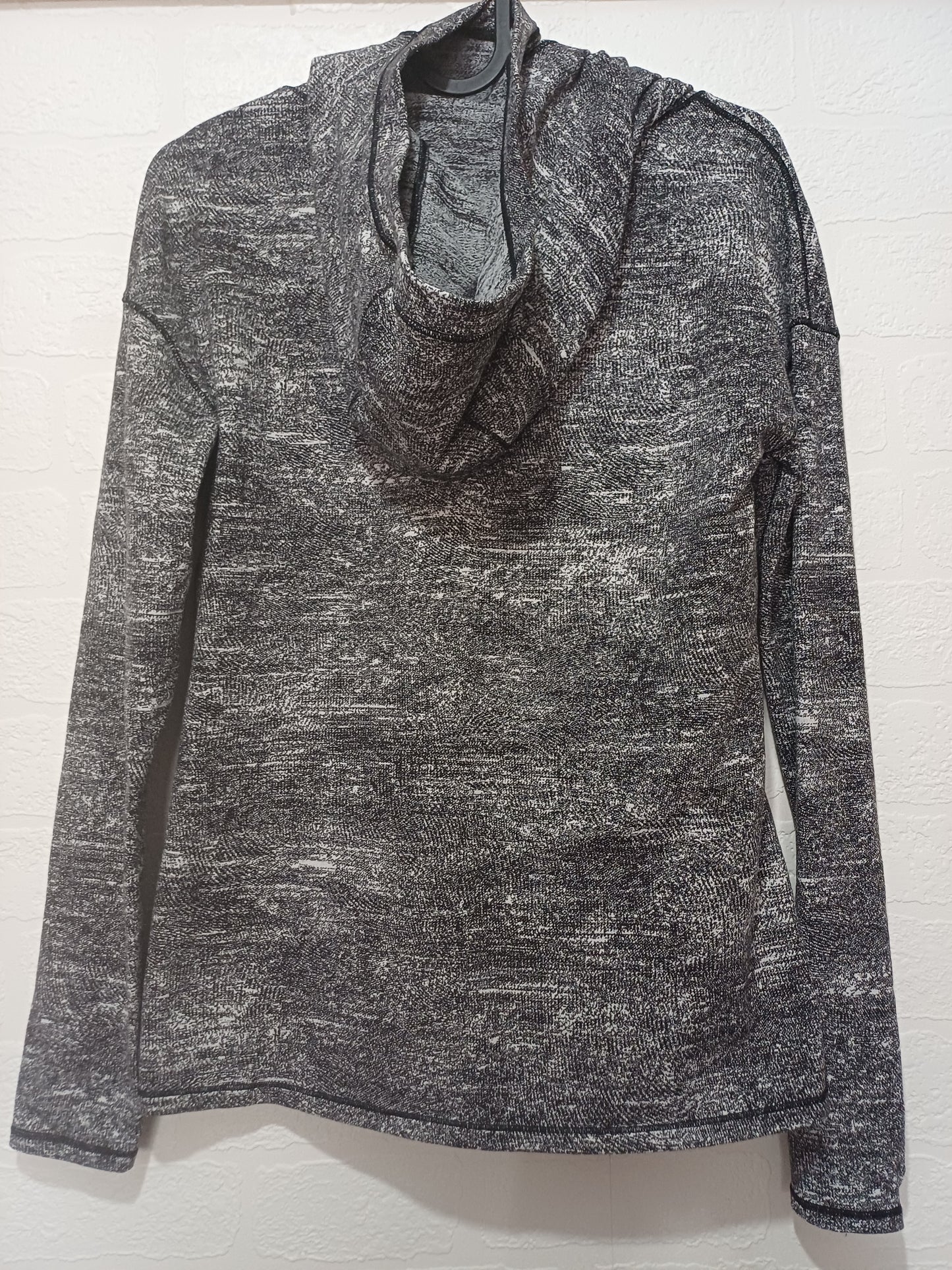 Lululemon Grey Marl Funnel Neck Pullover Size 4 (Approx 8-10) 18" PTP - Very Good Condition