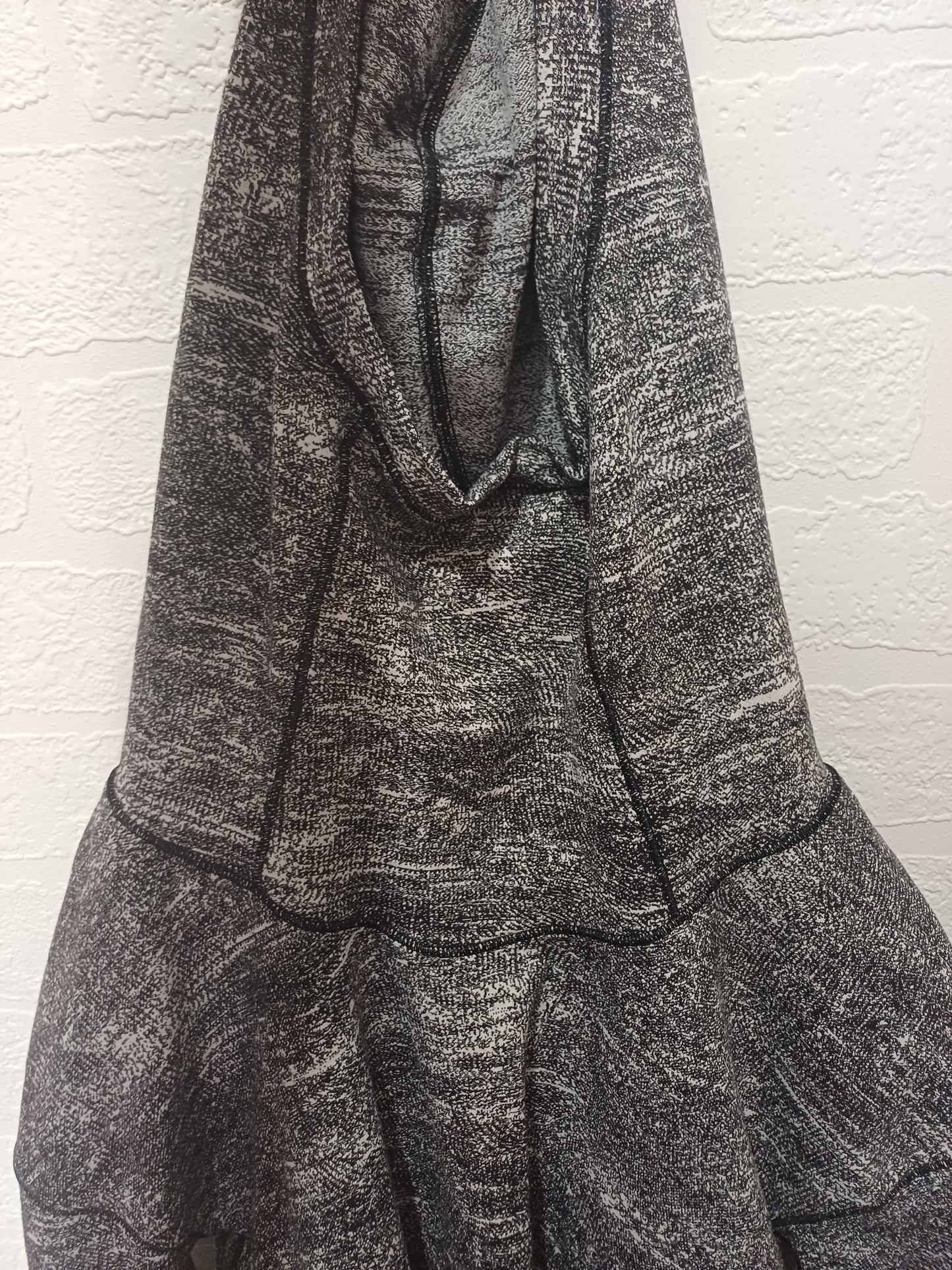 Lululemon Grey Marl Funnel Neck Pullover Size 4 (Approx 8-10) 18" PTP - Very Good Condition