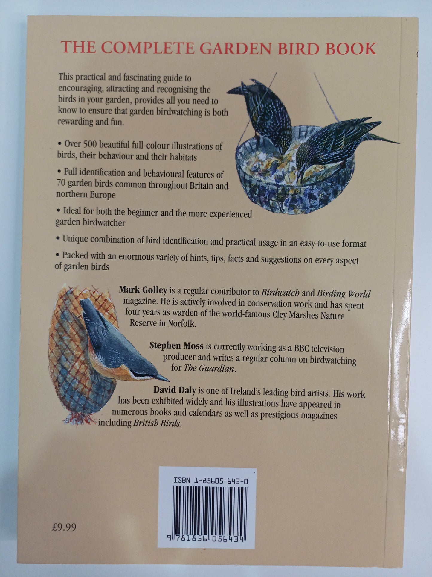 The Complete Garden Bird Book - Birdwatching Softcover - Good Condition