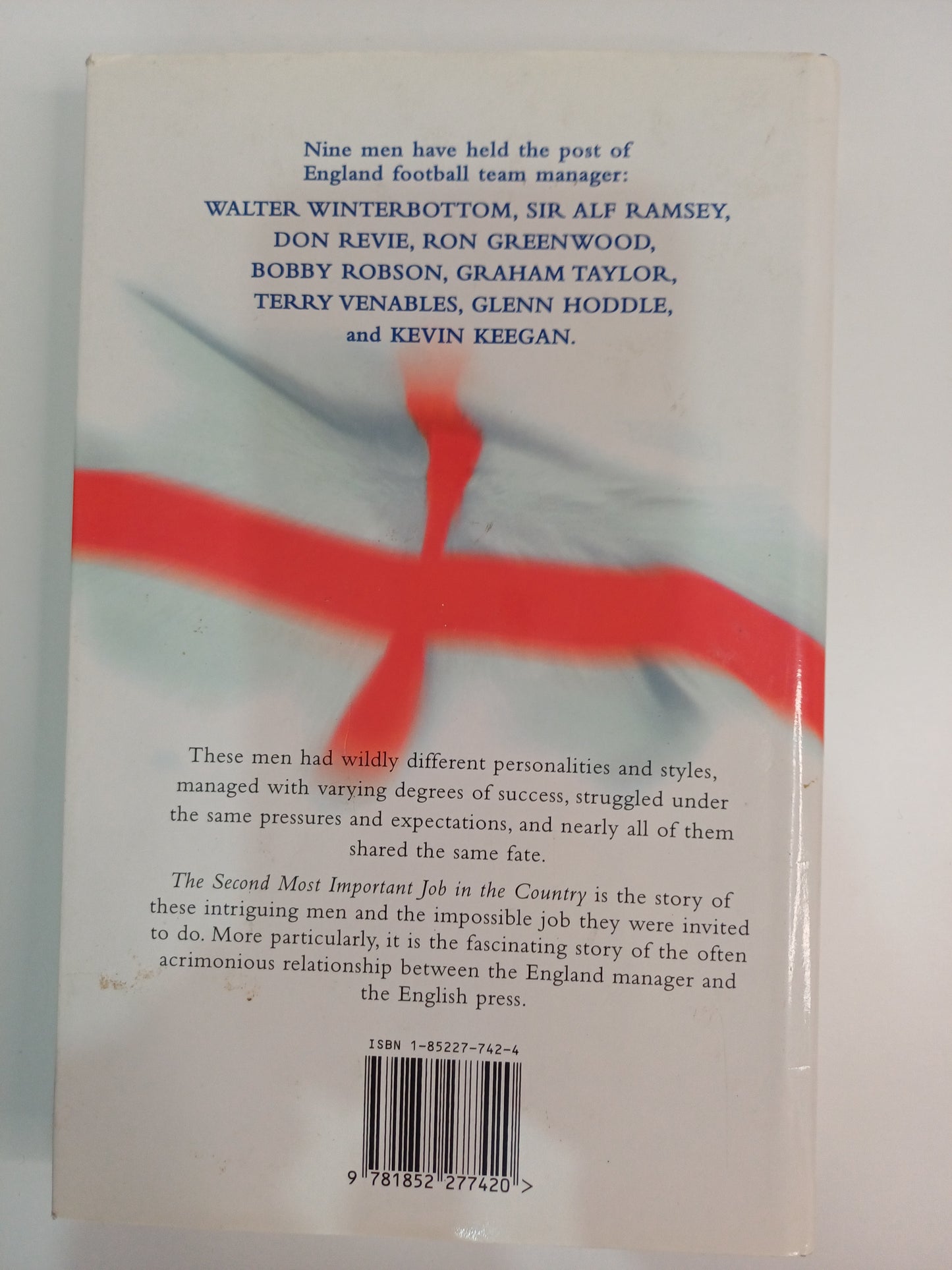 Boxtree Ltd The Second Most Important Job in the Country Hardcover Football Book