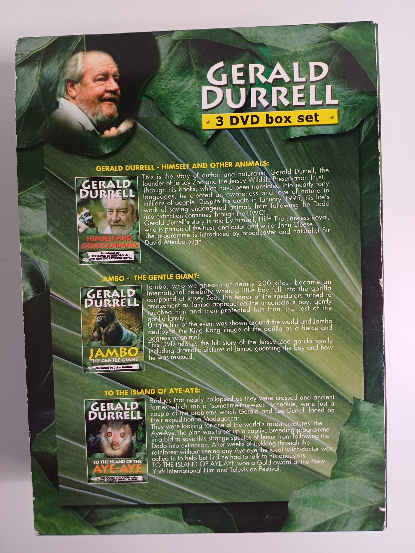 Gerald Durrell 3 DVD Box Set - Good Condition