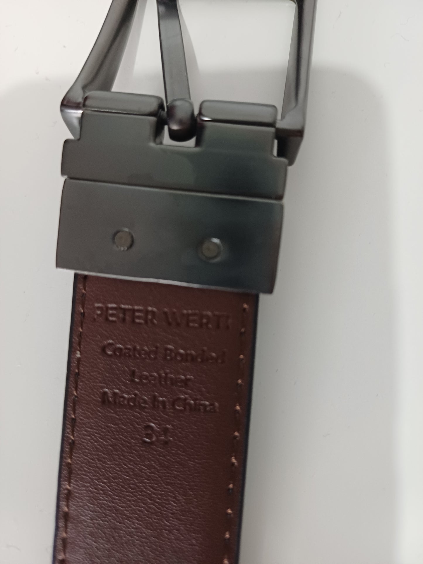 Peter Werth Black Belt Size 34 - Like New Condition