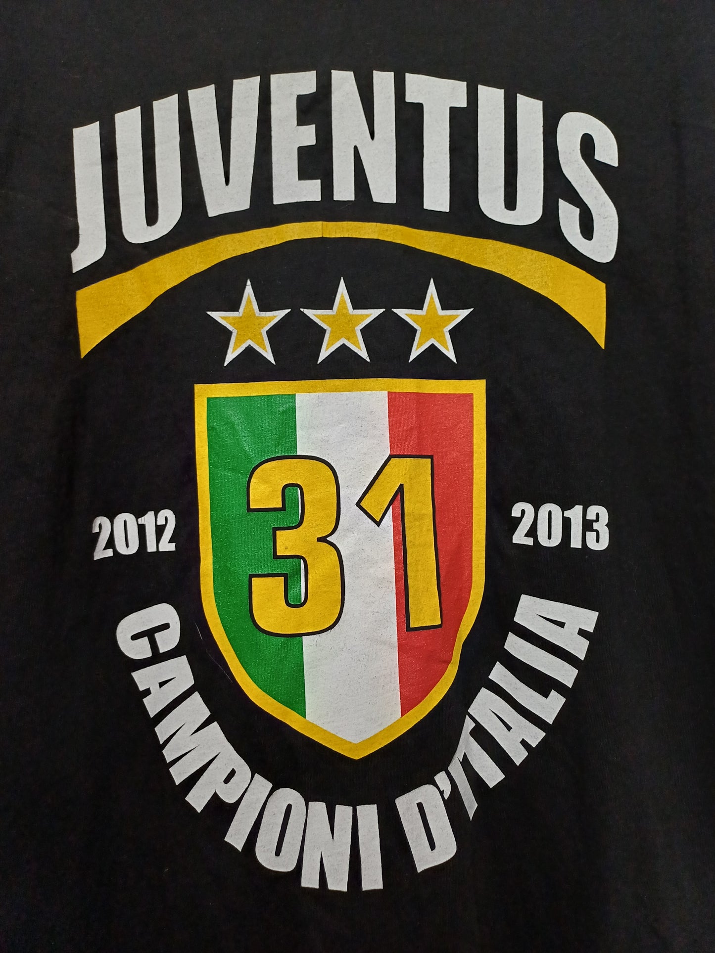 Juventus Campioni D'Italia 2012-13 T-Shirt XL (Fits M-L) 20" PTP - Very Good Condition