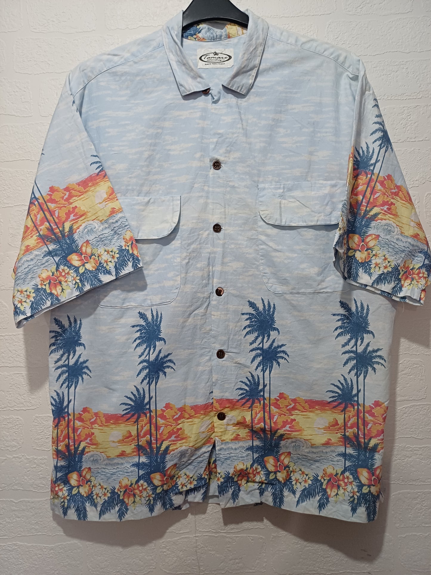 Tamare Aloha Clothing Hawaiian Shirt XXL 25" PTP - Very Good Condition