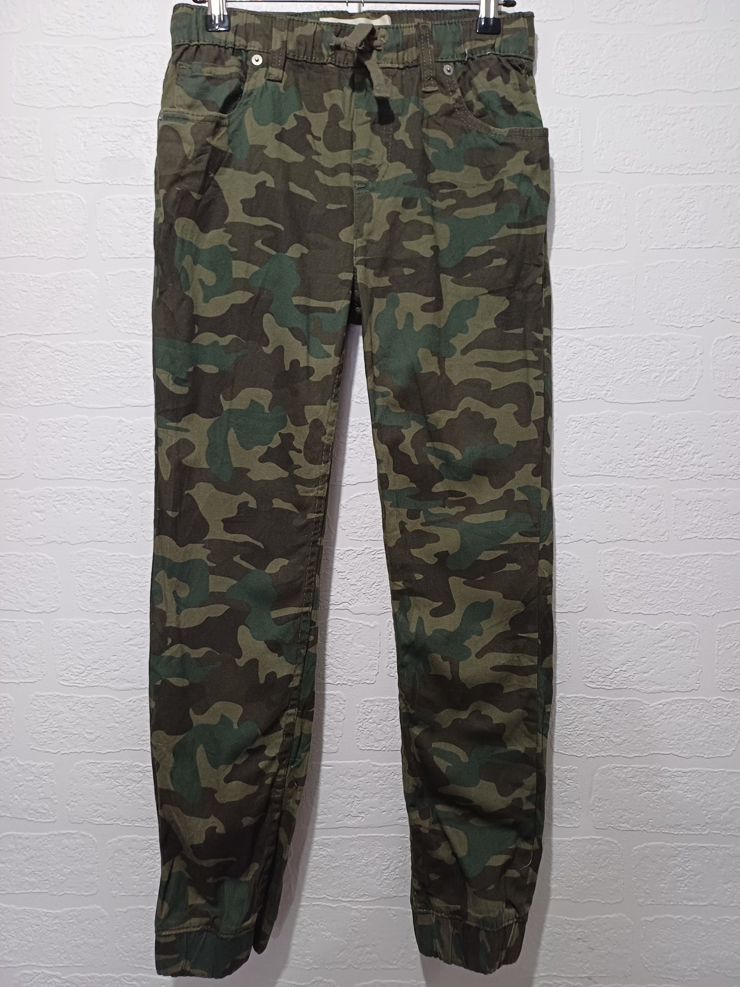 Levi's Women's Dark Green Camo Jogger Trousers W28 L25 - Very Good Condition