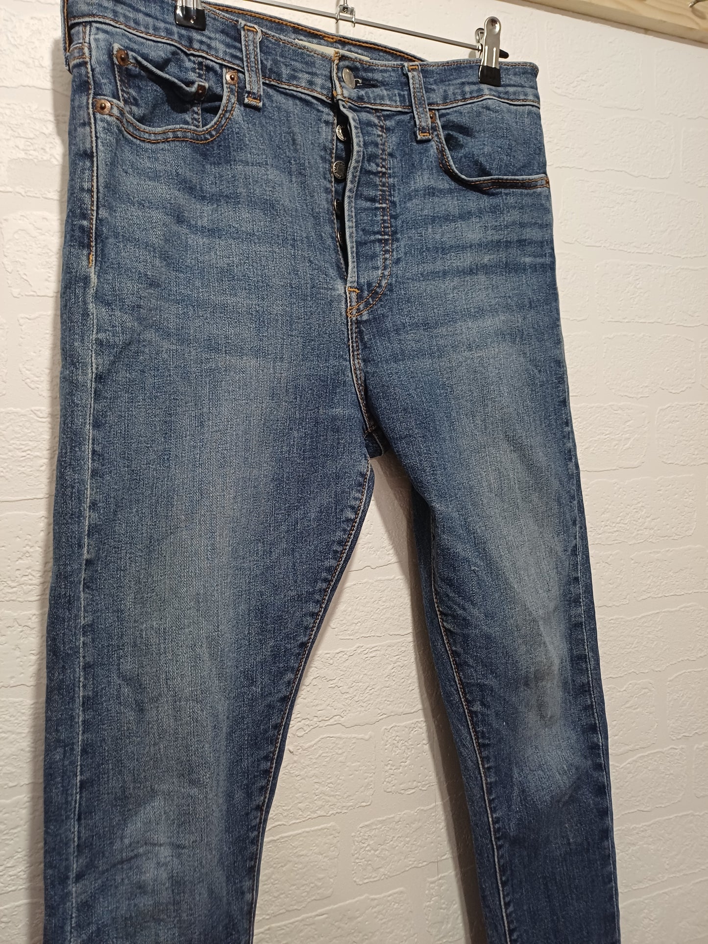 Levi's Women's Wedgie Skinny Jeans Blue W31 L26 - Good Condition