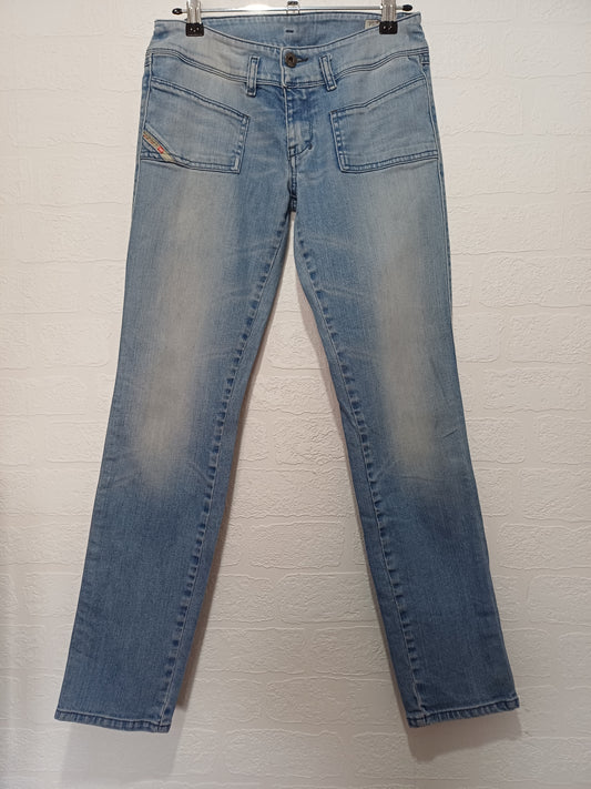 Diesel Hushy Light Wash Blue Skinny Slim Jeans W28 L28 - Very Good Condition