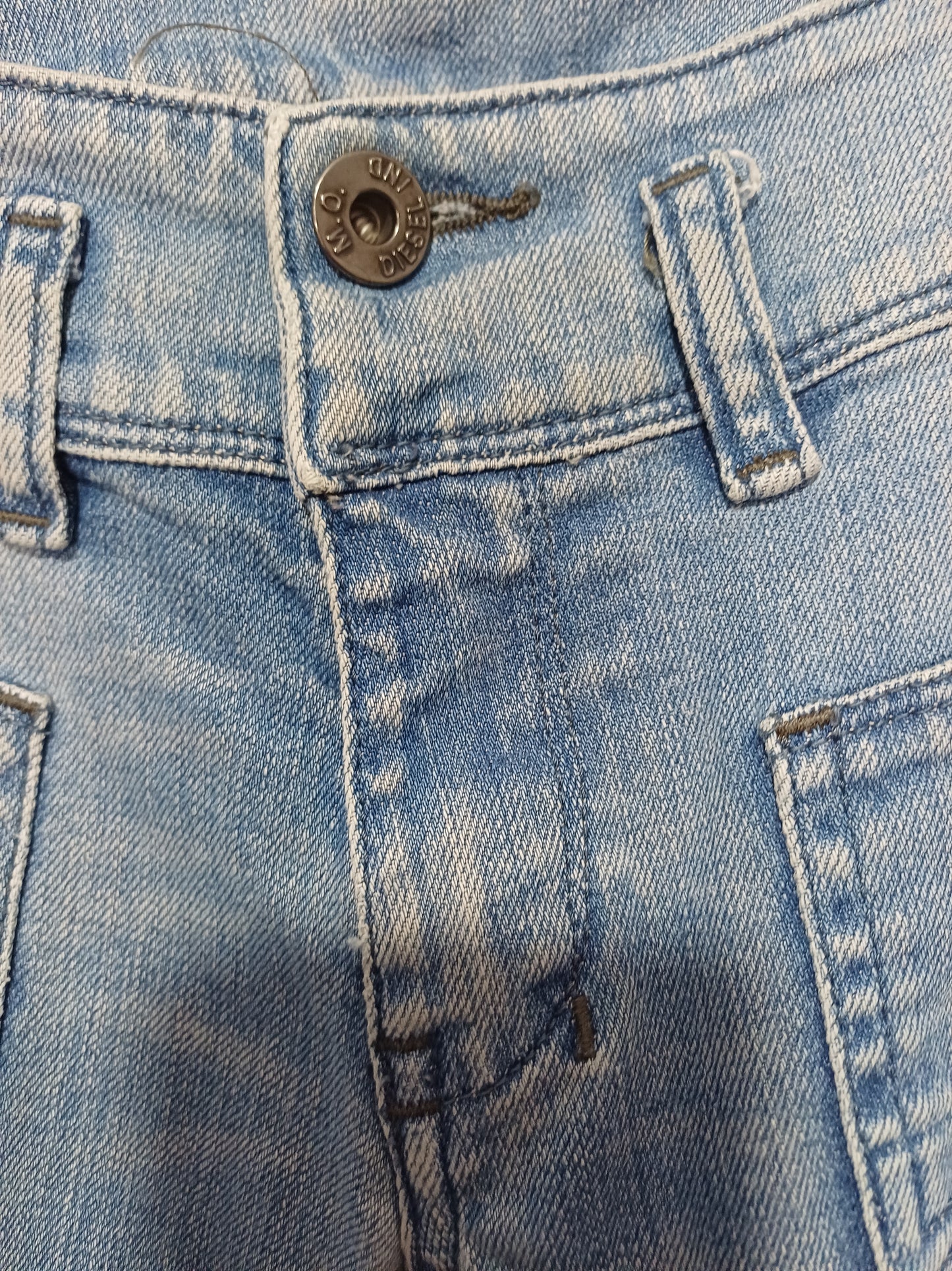 Diesel Hushy Light Wash Blue Skinny Slim Jeans W28 L28 - Very Good Condition