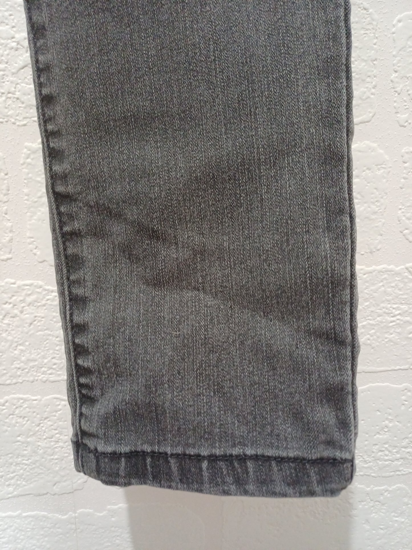 Next Grey/Black Faded Wash Skinny Jeans UK 14 Long Leg - Good Condition